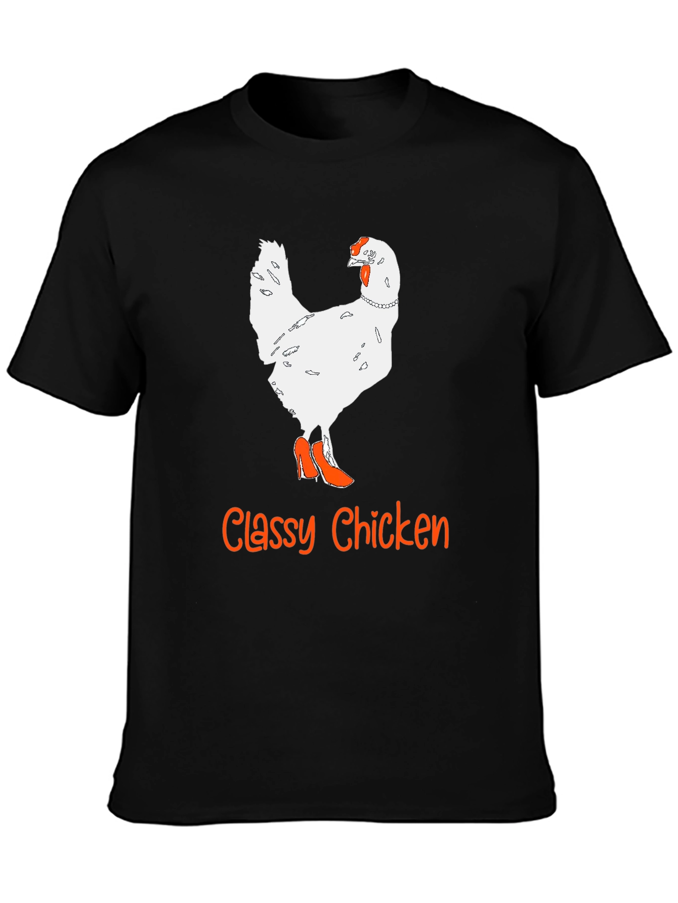 Classy Chicken T-Shirt - Novelty Animal Graphic Tee