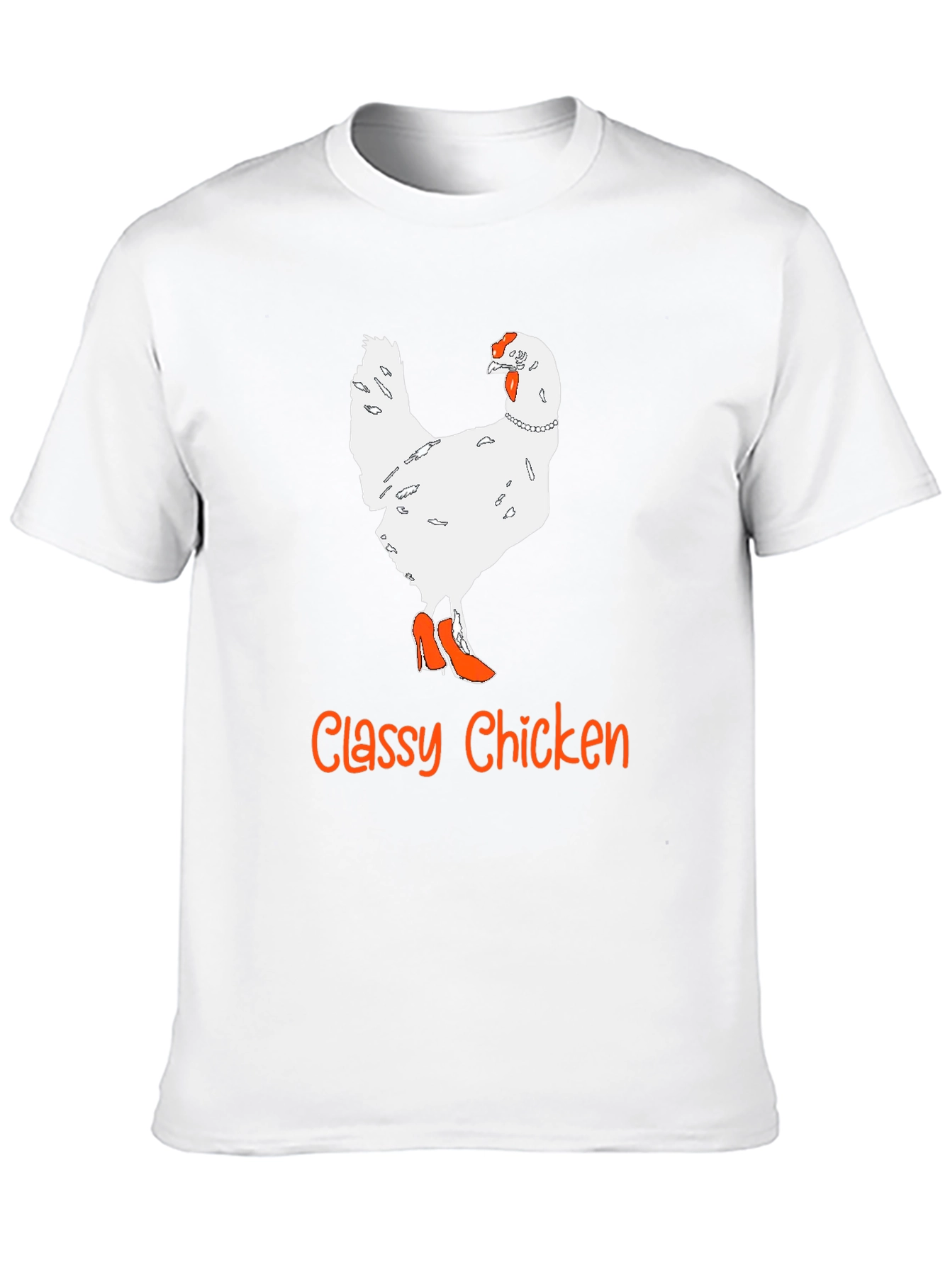 Classy Chicken T-Shirt - Novelty Animal Graphic Tee