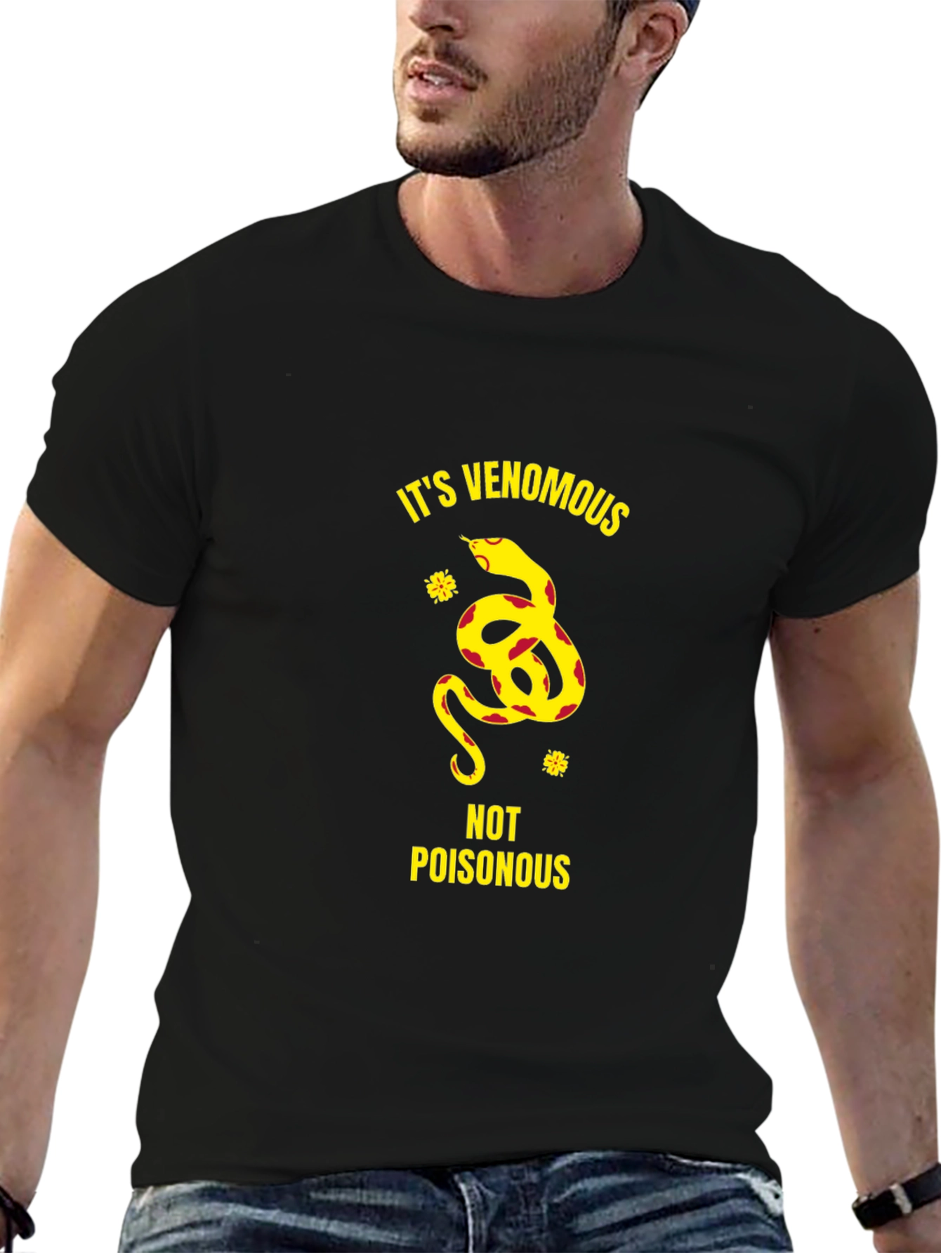 Venomous Snake Graphic T-Shirt