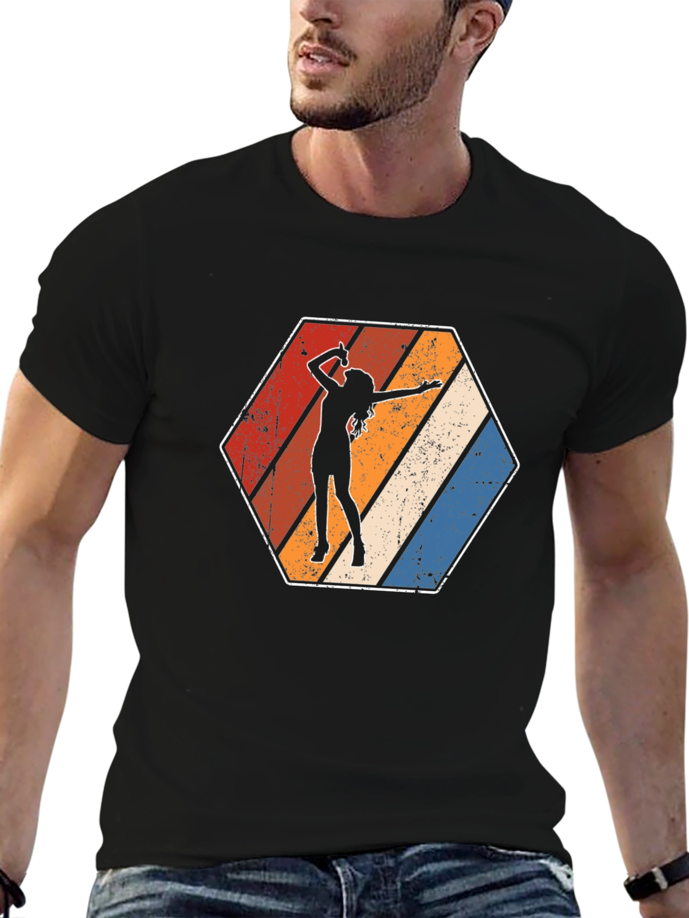 Retro Silhouette Graphic Tee