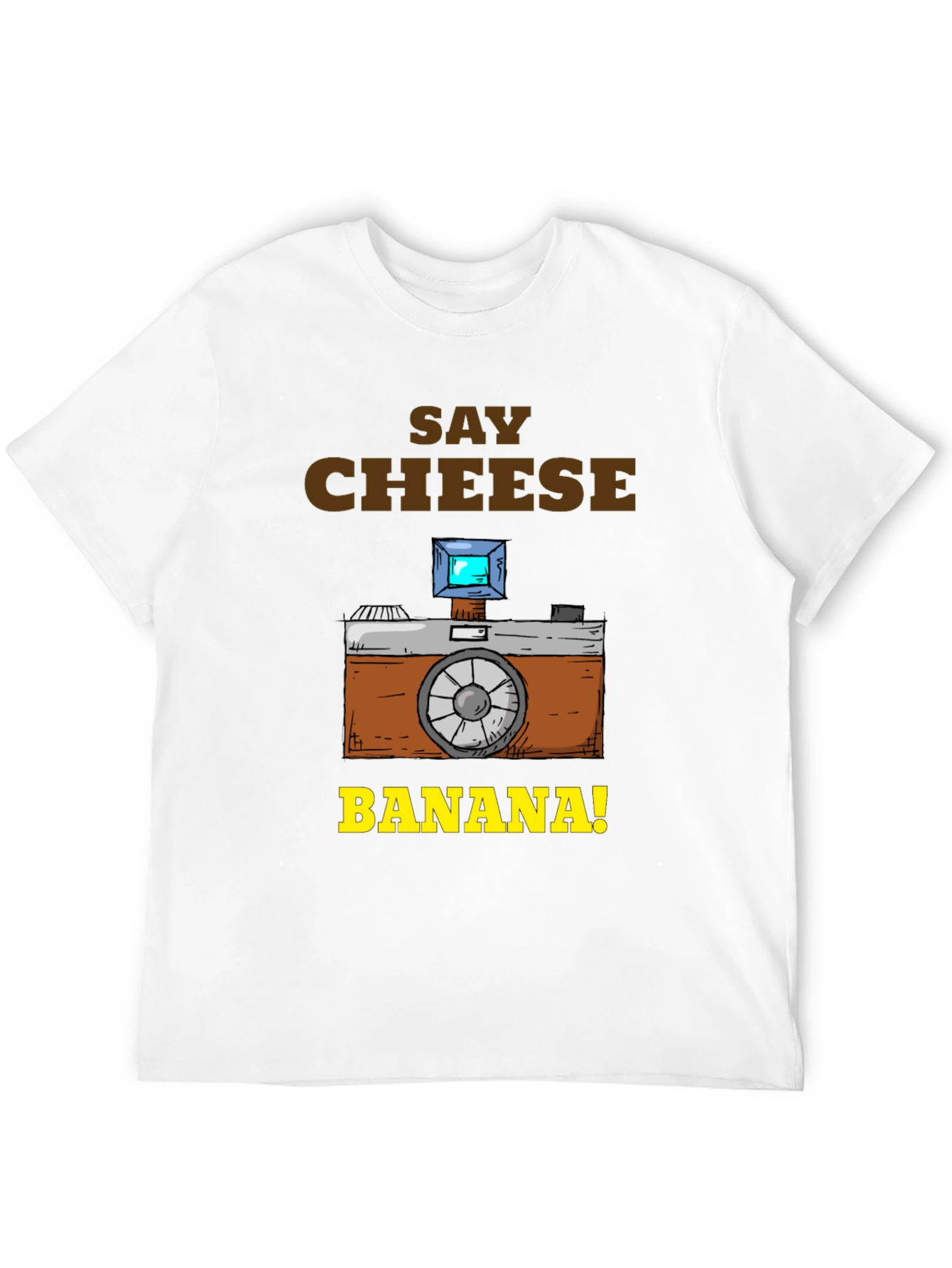 Say Cheese Banana T-Shirt - Funny Camera Graphic Tee