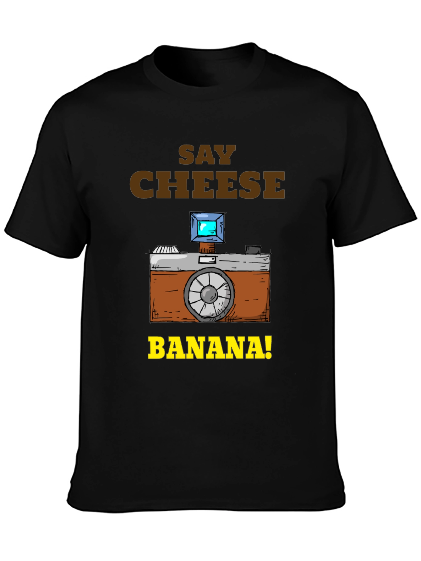 Say Cheese Banana T-Shirt - Funny Camera Graphic Tee