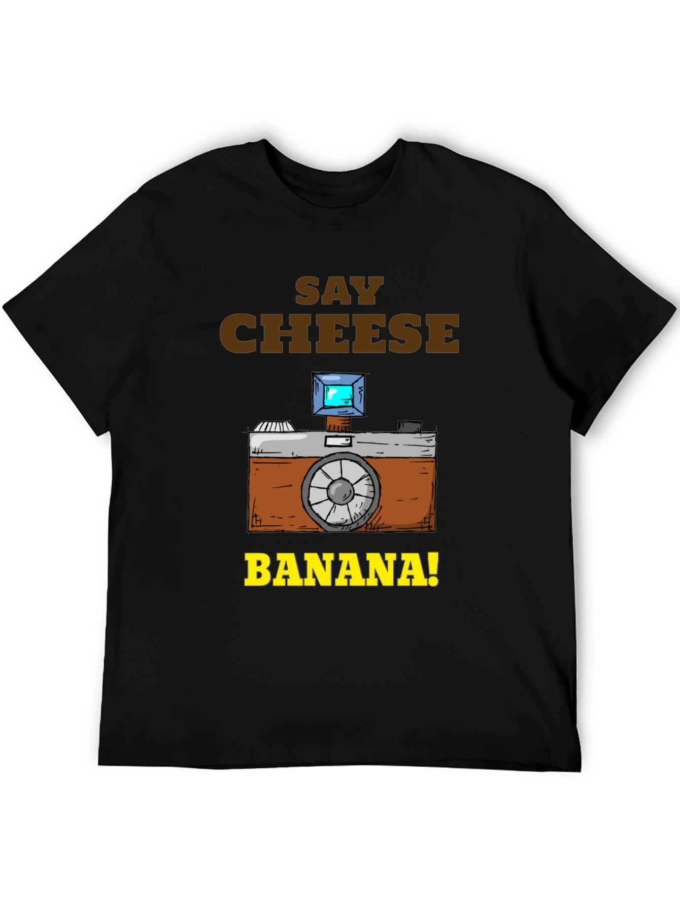 Say Cheese Banana T-Shirt - Funny Camera Graphic Tee