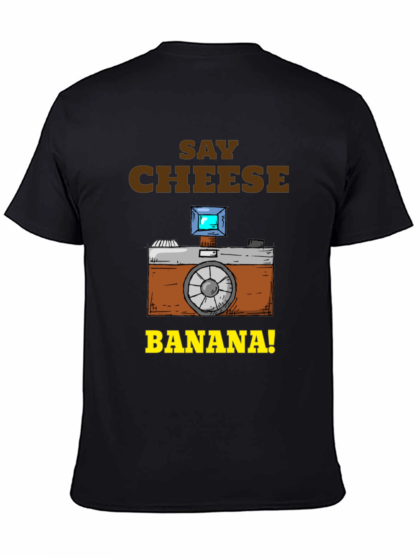 Say Cheese Banana T-Shirt - Funny Camera Graphic Tee