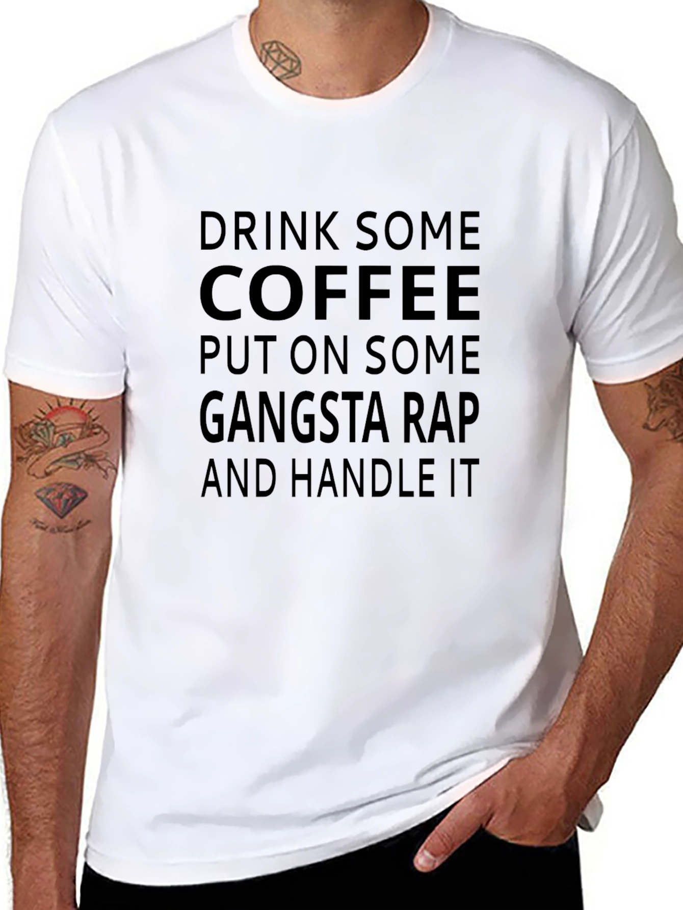 Drink Coffee Gangsta Rap T-Shirt