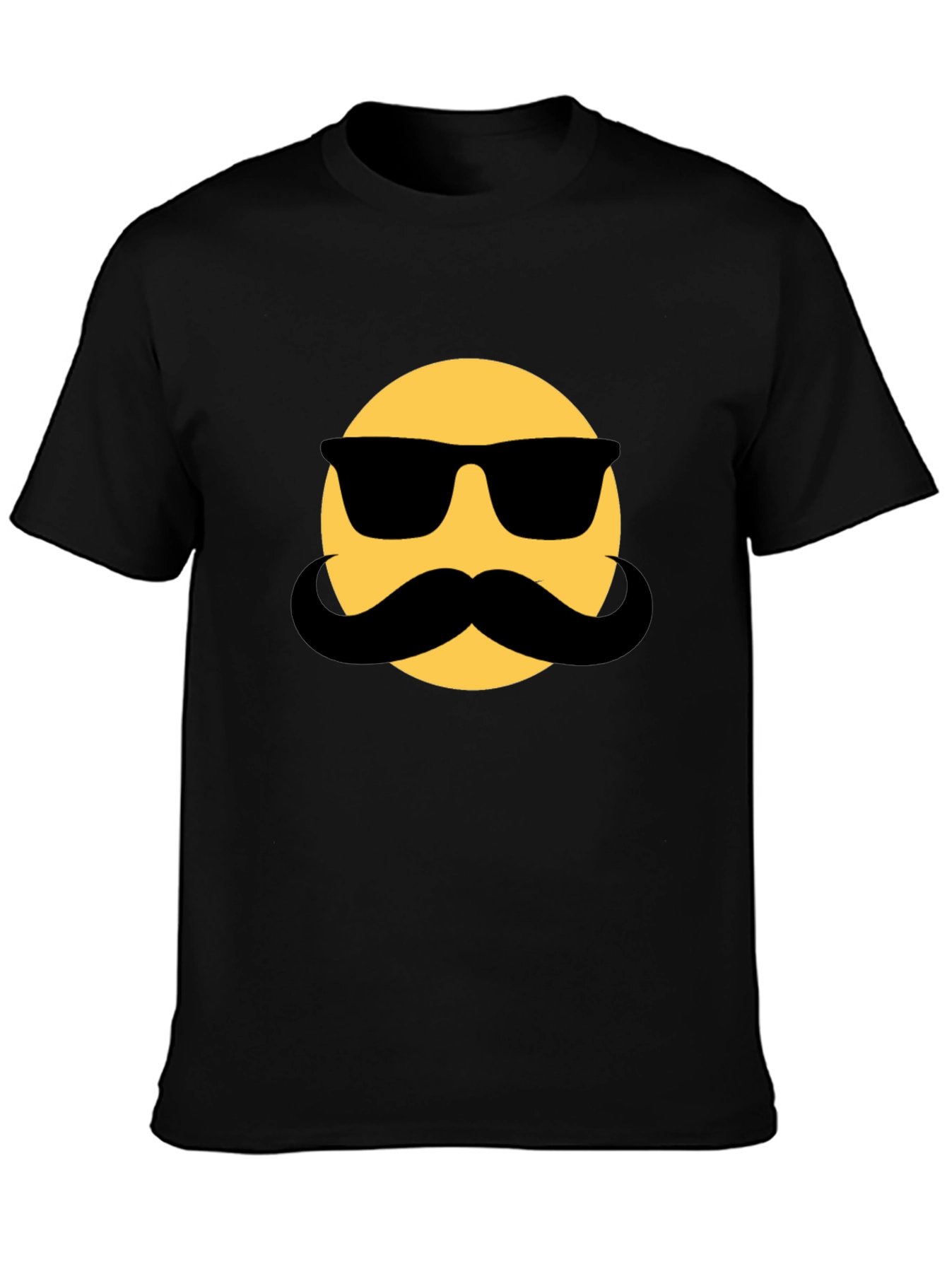 Mustache Emoji T-Shirt - Cool & Funny