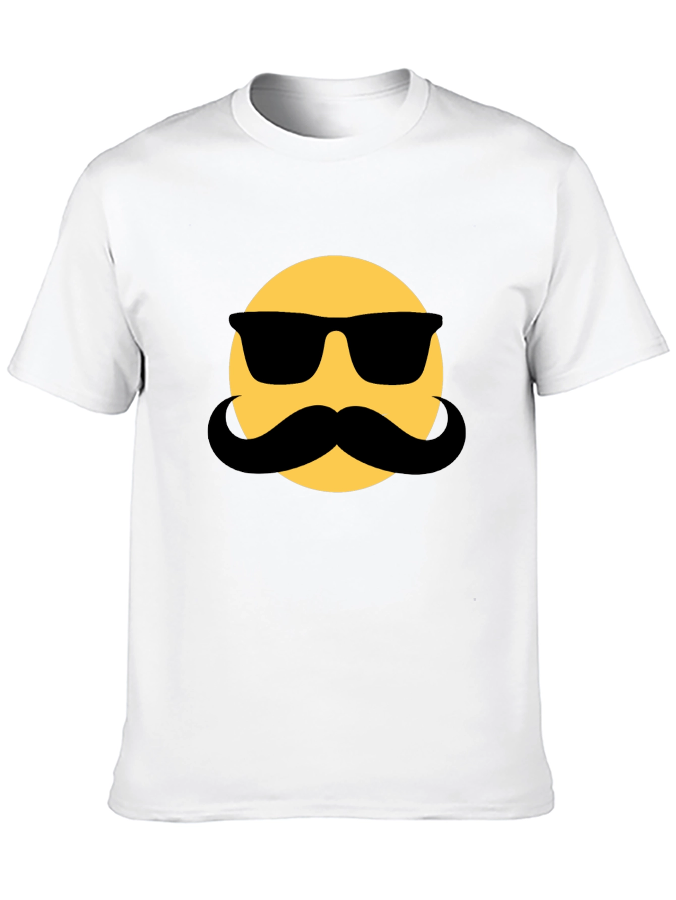 Mustache Emoji T-Shirt - Cool & Funny