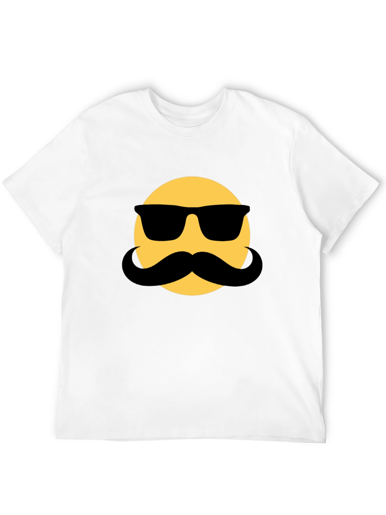 Mustache Emoji T-Shirt - Cool & Funny