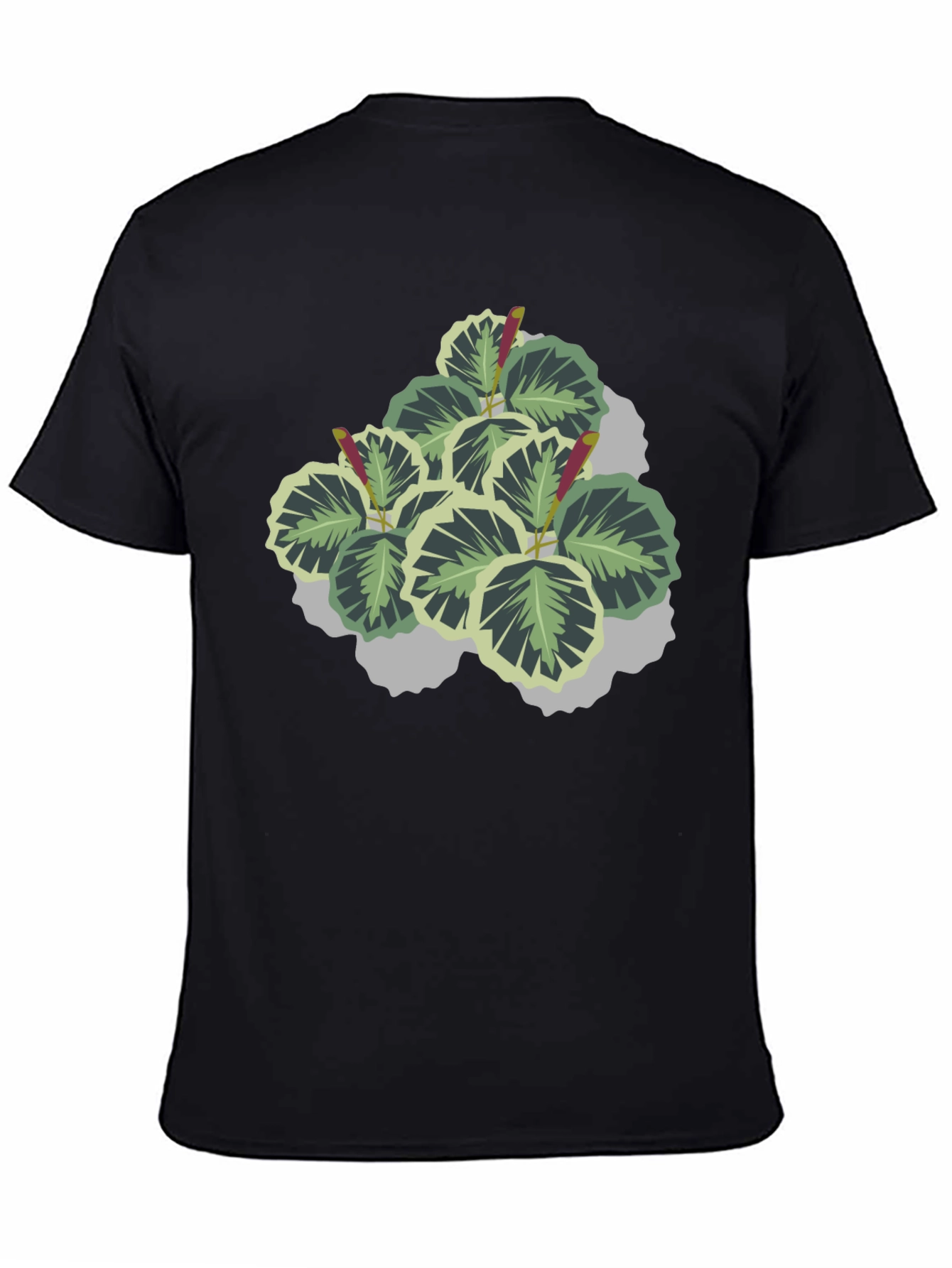 Plant Graphic Black T-Shirt
