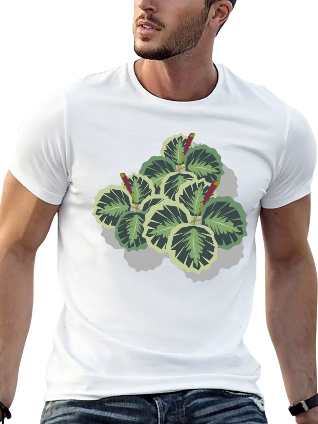 Plant Graphic Black T-Shirt