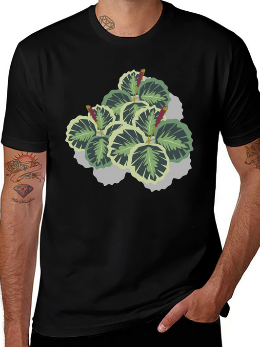 Plant Graphic Black T-Shirt
