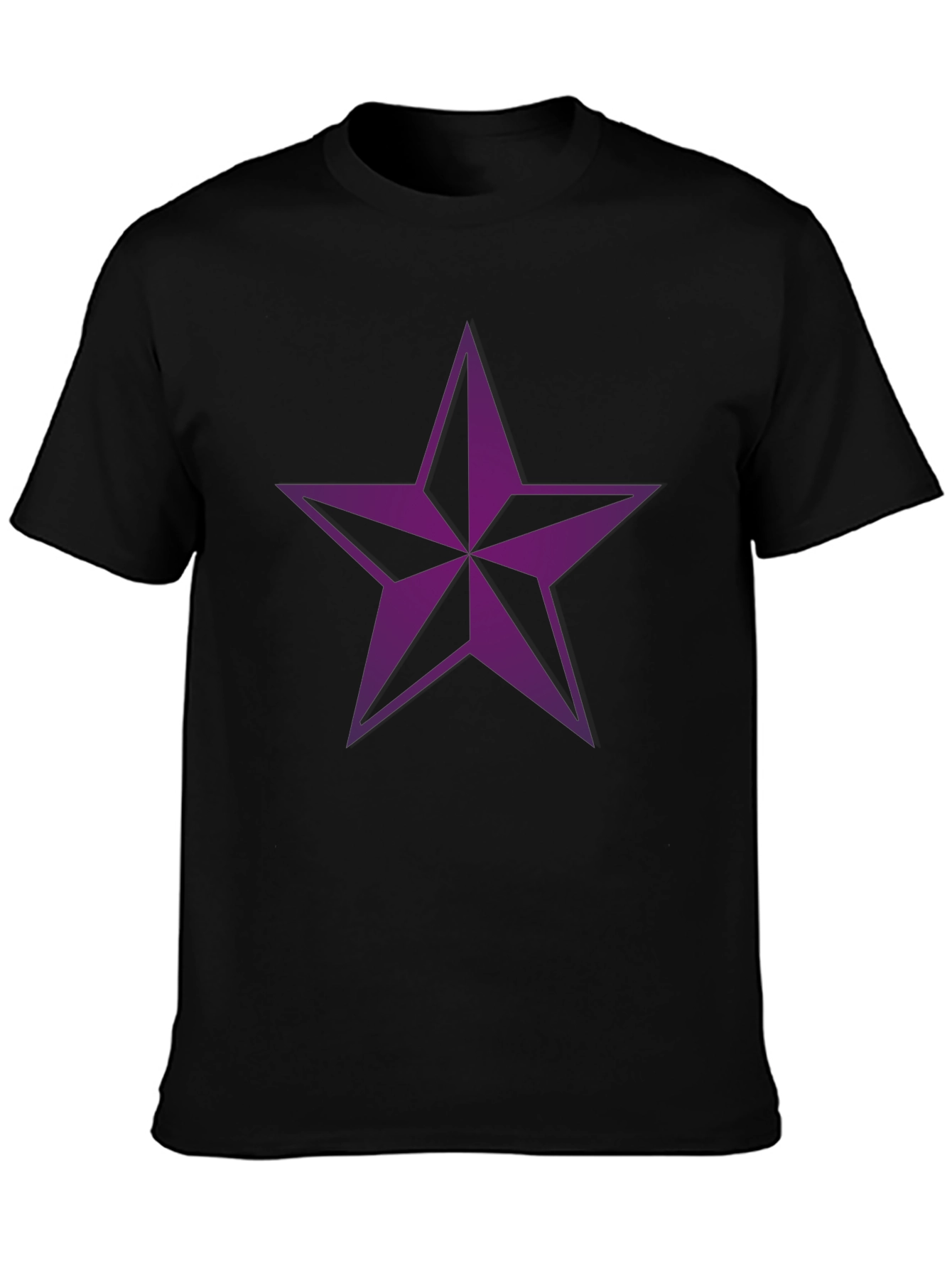 Star Graphic Tee - Mens Black Crewneck