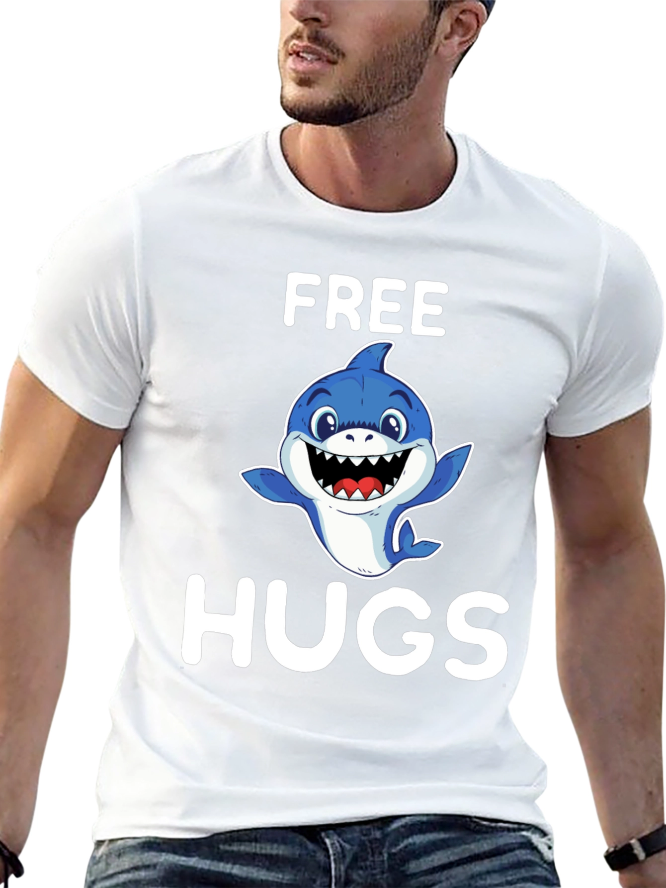 Free Hugs Shark T-Shirt