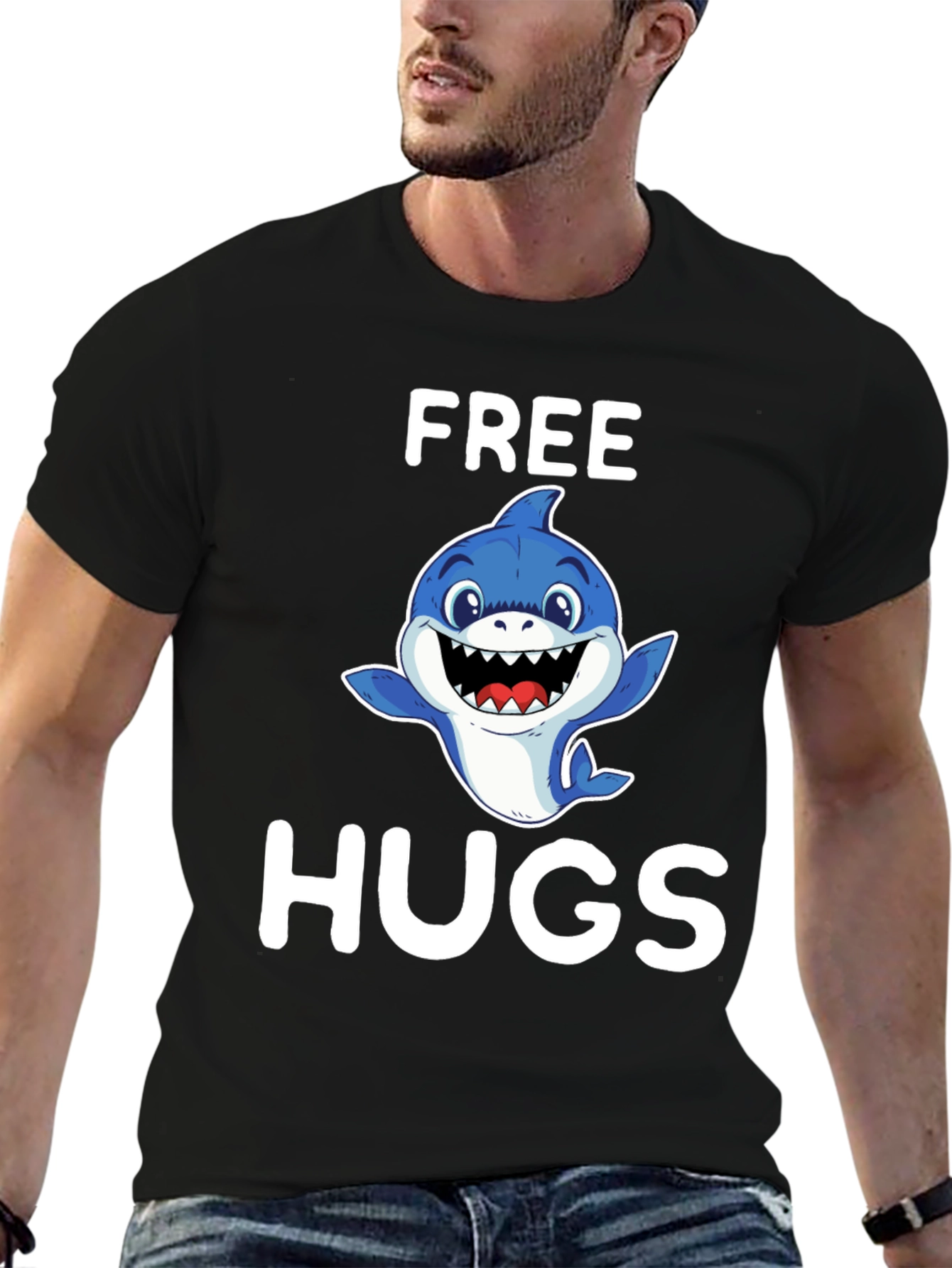 Free Hugs Shark T-Shirt