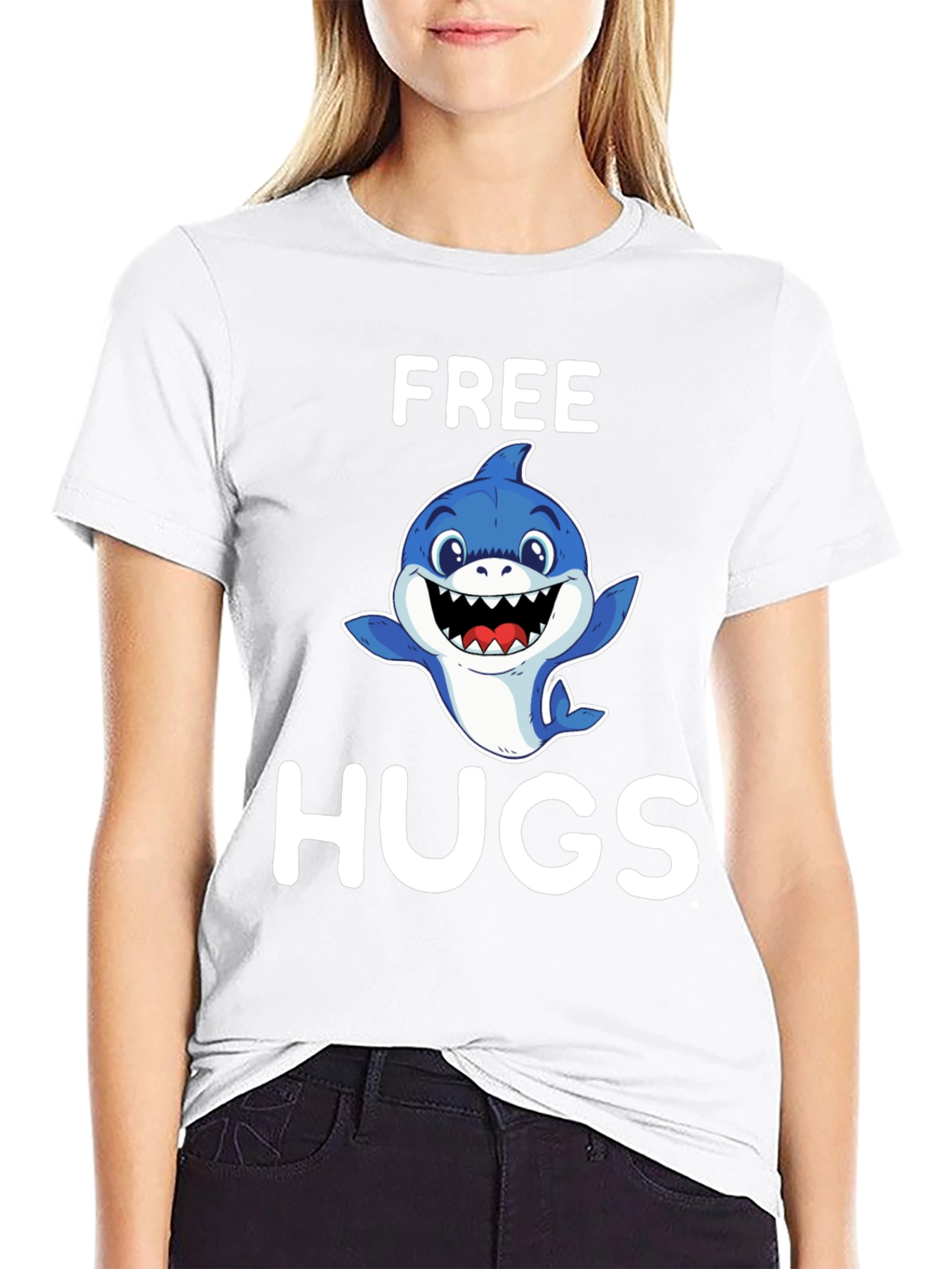 Free Hugs Shark T-Shirt