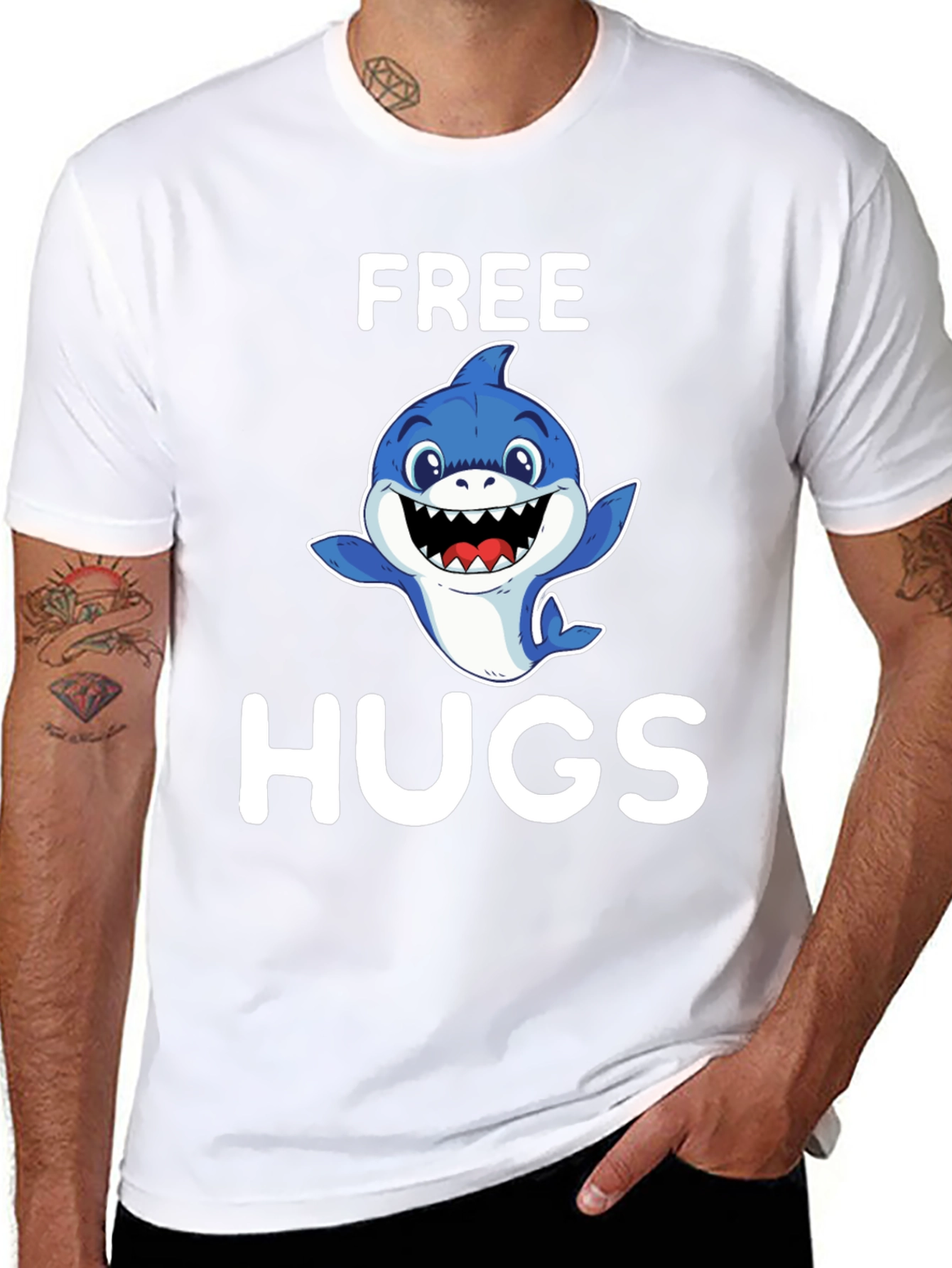 Free Hugs Shark T-Shirt