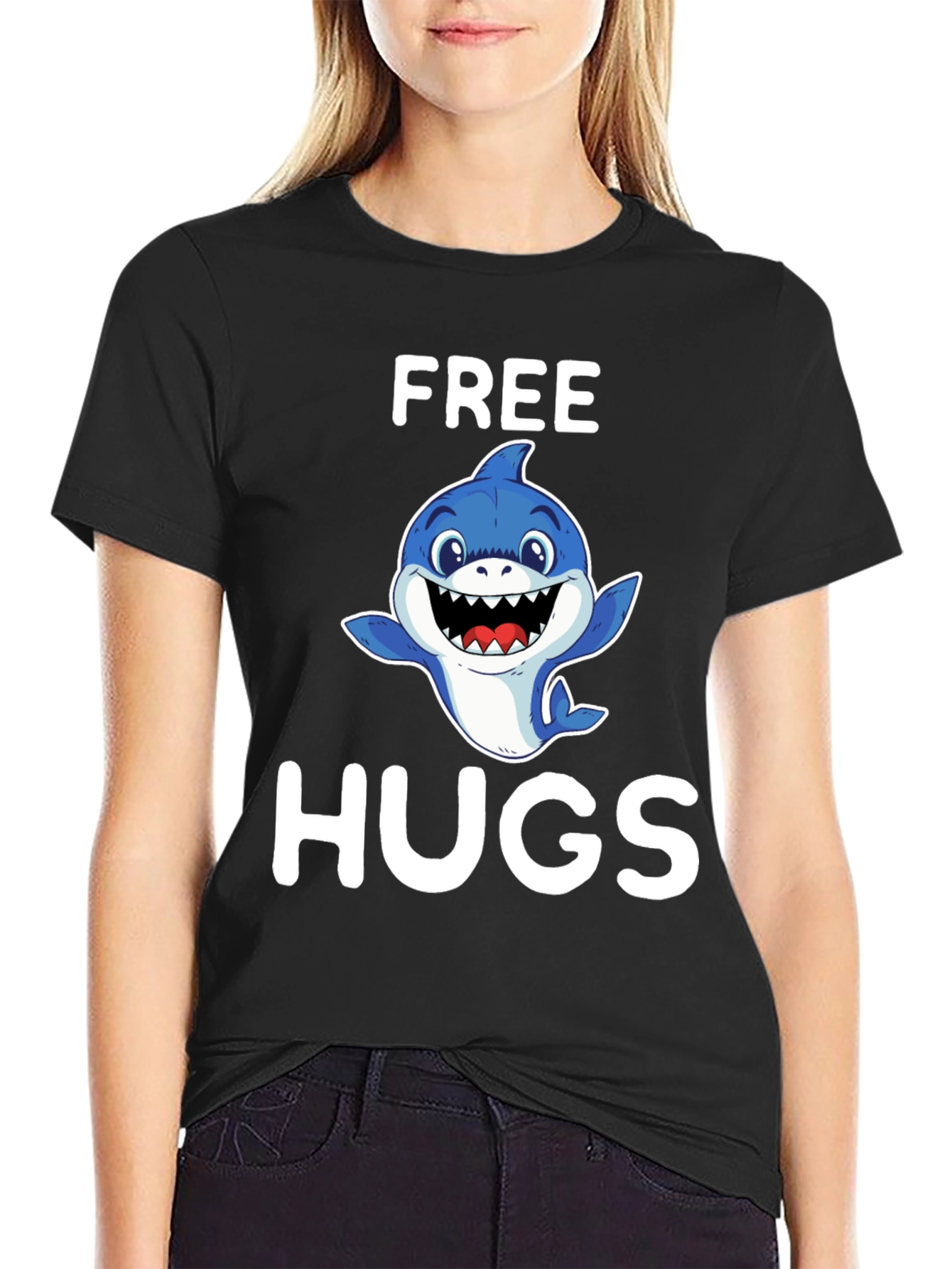 Free Hugs Shark T-Shirt