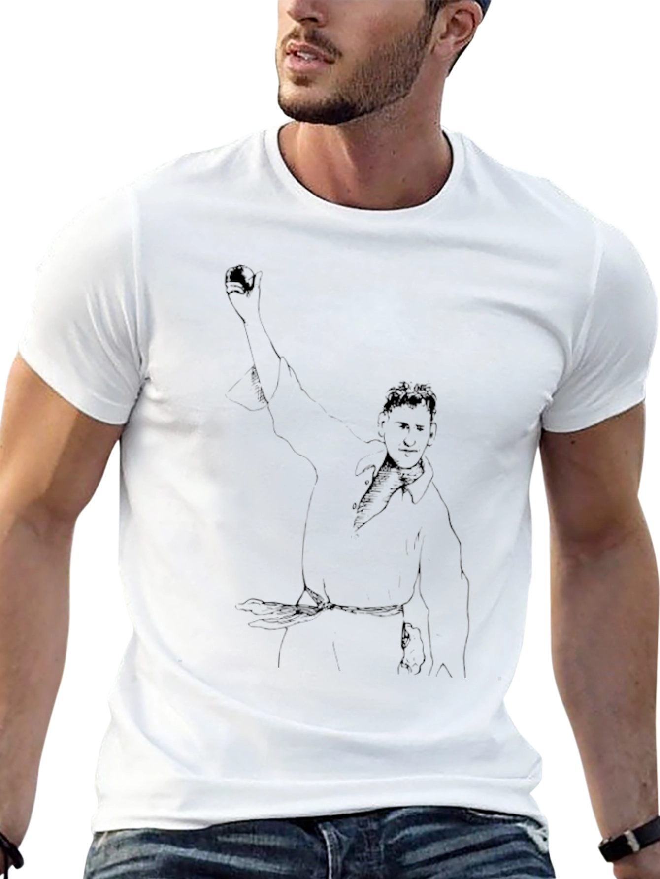 Black T-Shirt with Unique Graphic