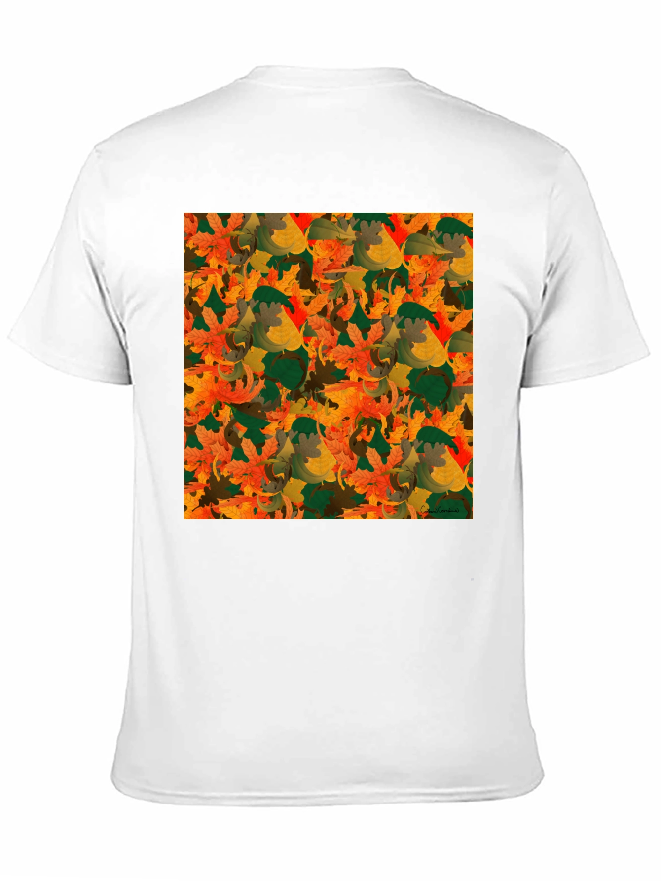 Autumn Leaves Pattern T-Shirt