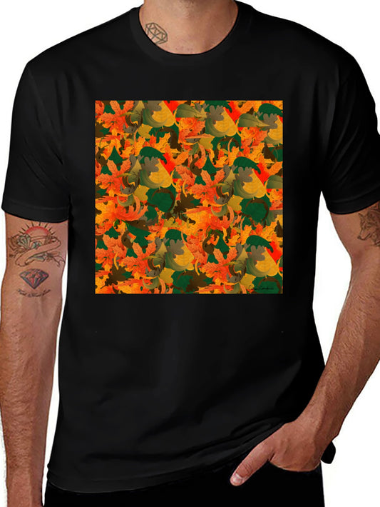 Autumn Leaves Pattern T-Shirt