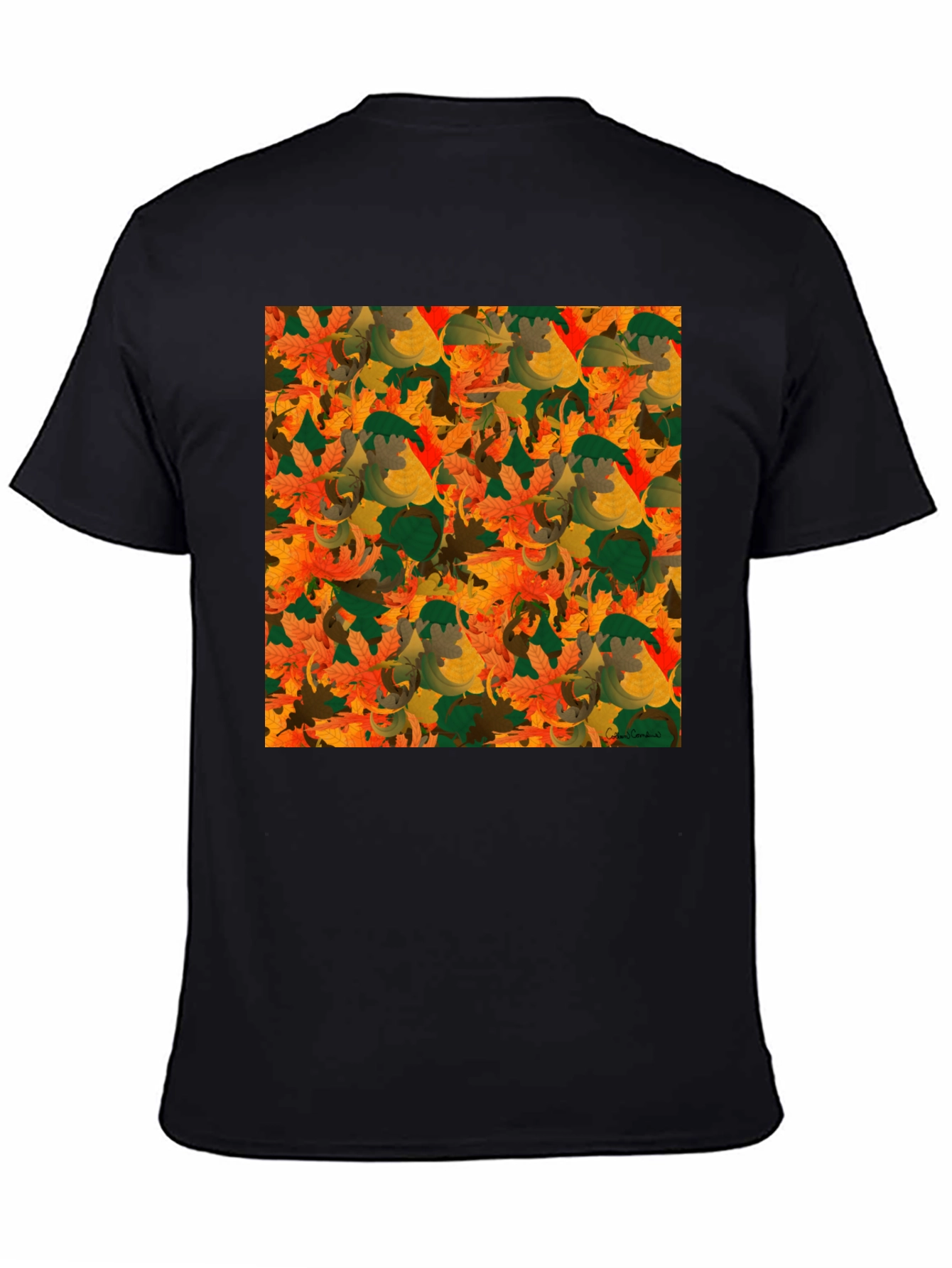 Autumn Leaves Pattern T-Shirt