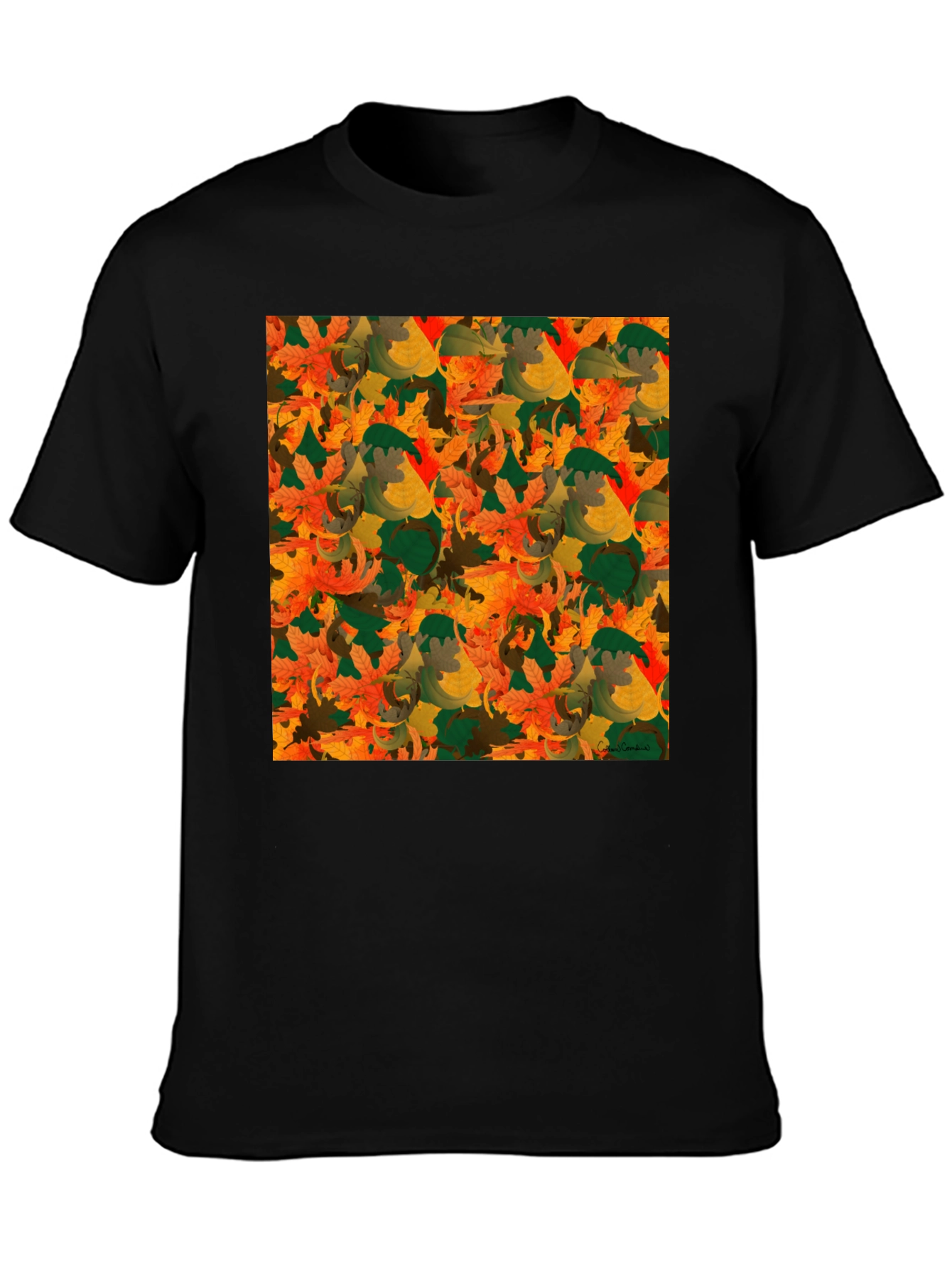 Autumn Leaves Pattern T-Shirt