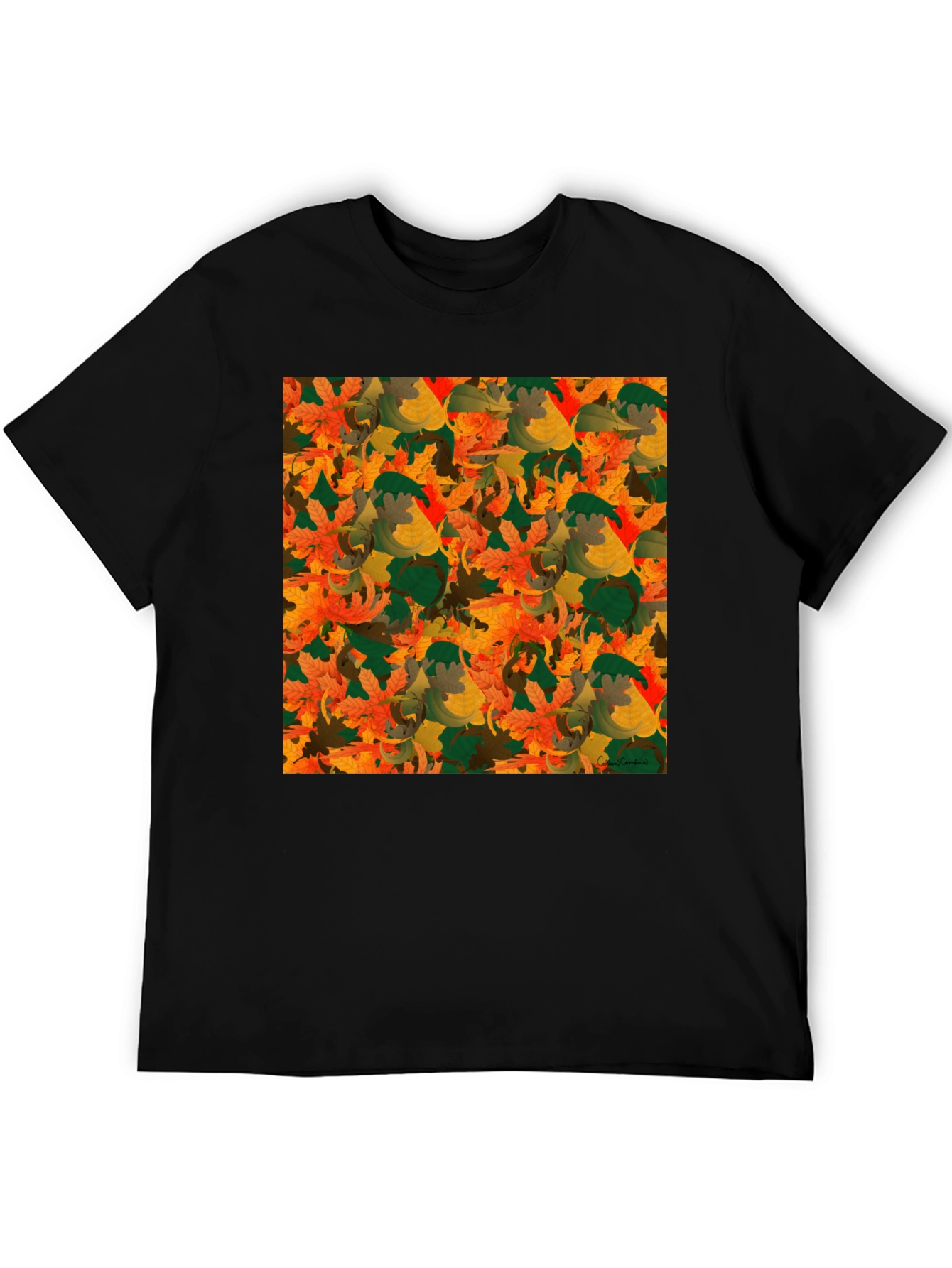 Autumn Leaves Pattern T-Shirt