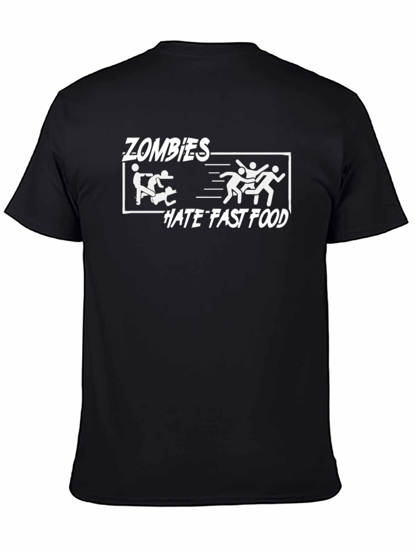 Zombies Hate Fast Food Graphic T-Shirt