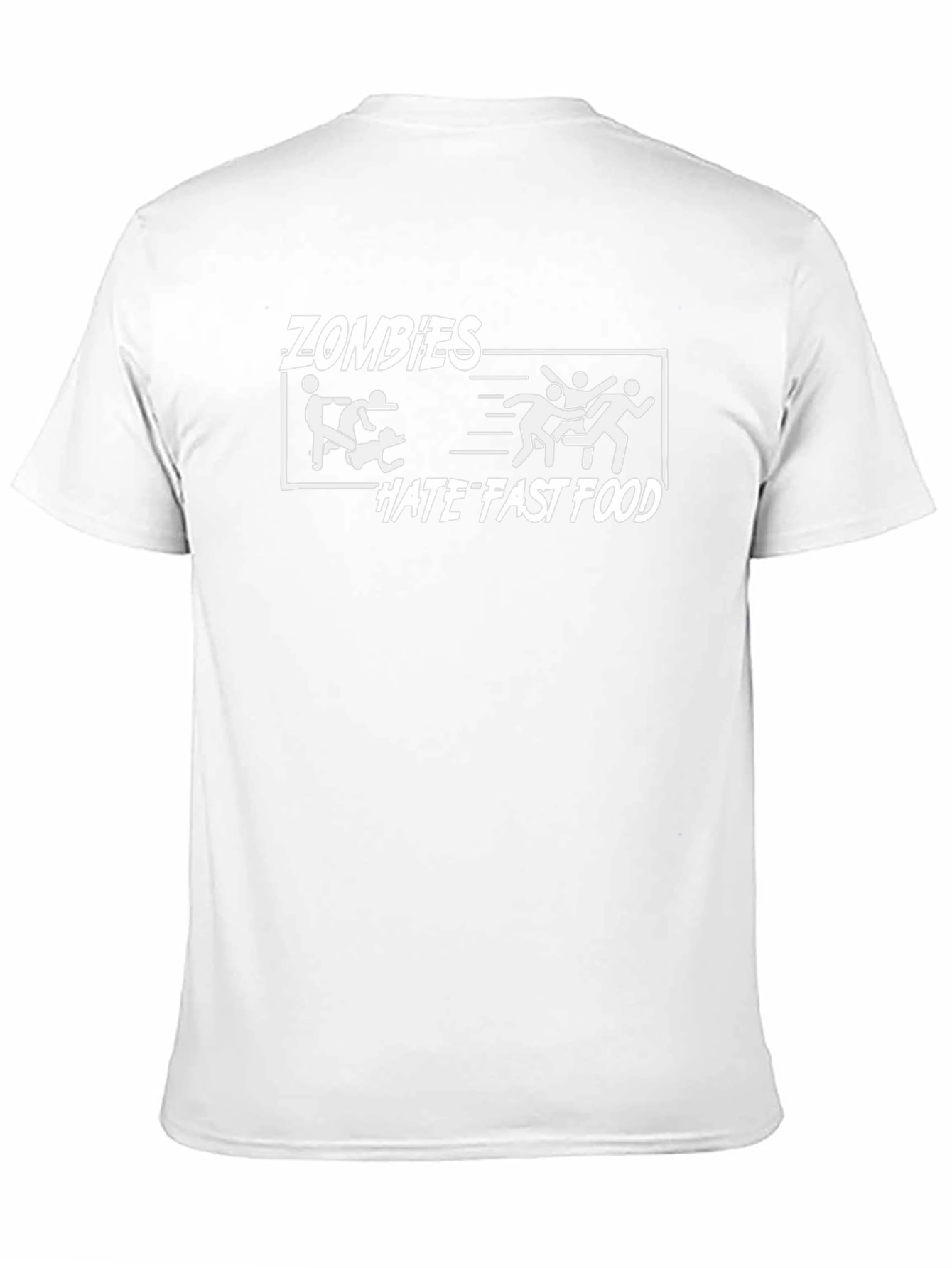 Zombies Hate Fast Food Graphic T-Shirt