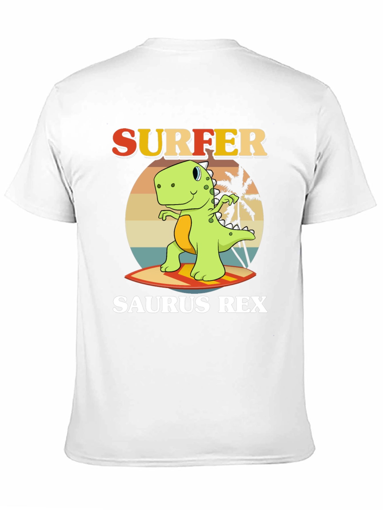 Surfer Saurus Rex Graphic T-Shirt