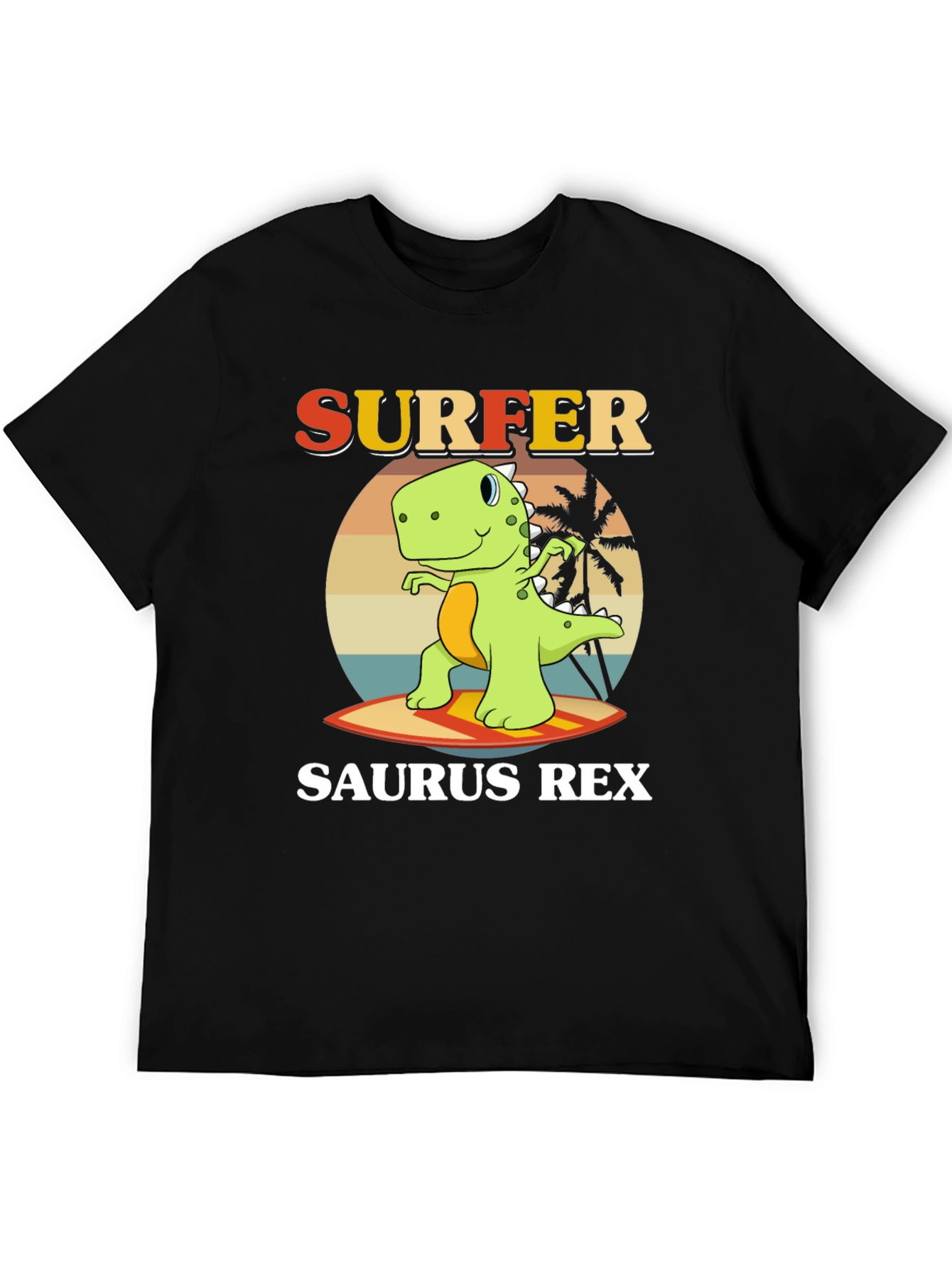 Surfer Saurus Rex Graphic T-Shirt