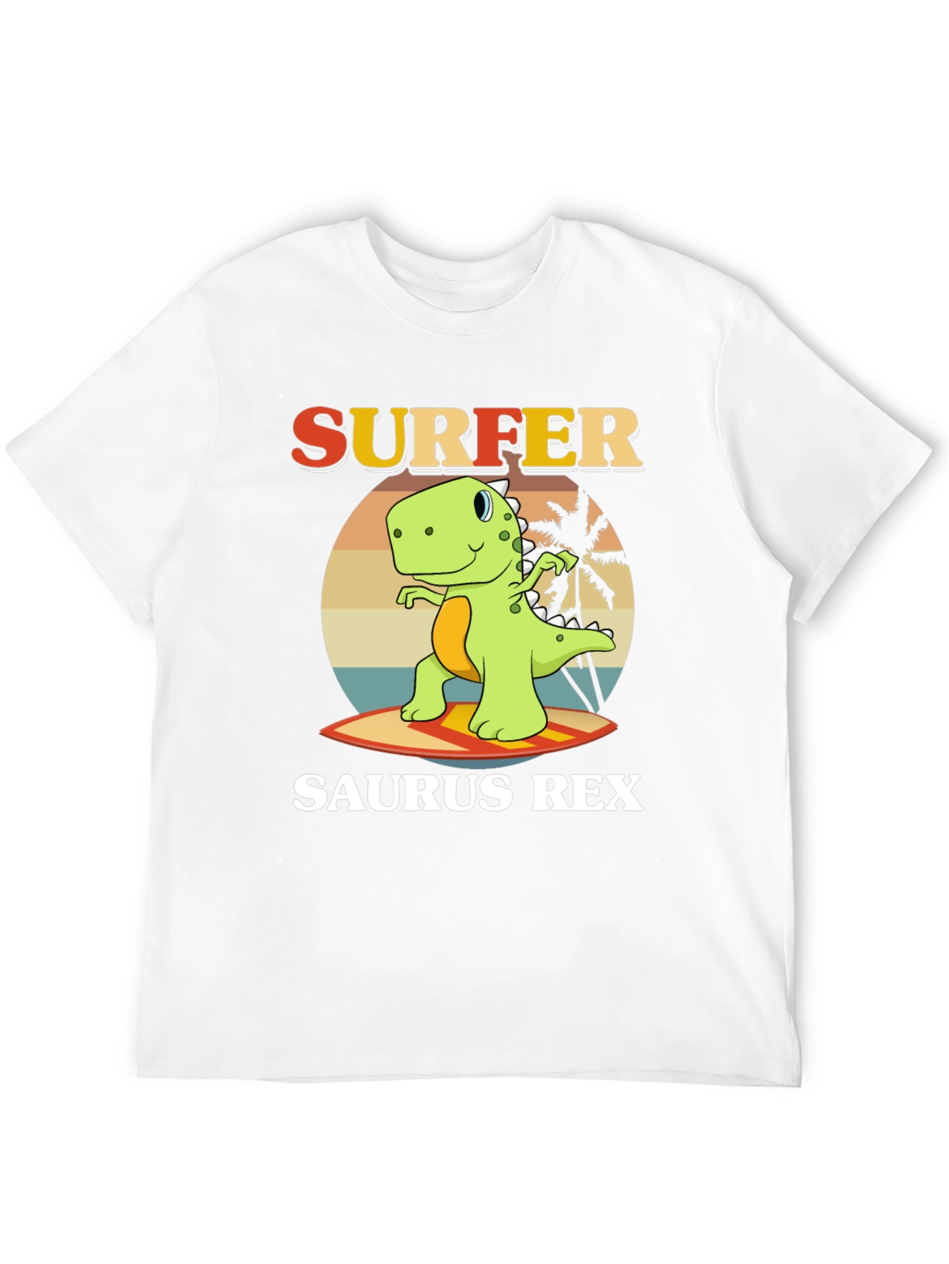 Surfer Saurus Rex Graphic T-Shirt