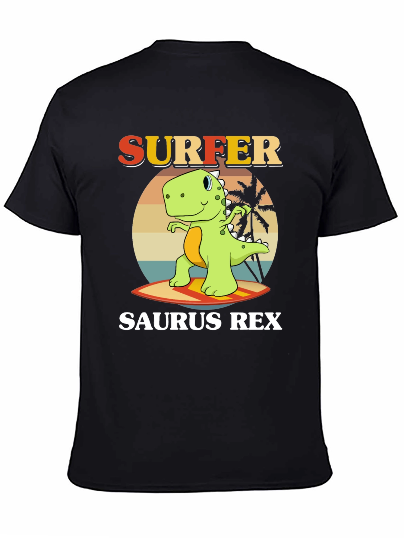 Surfer Saurus Rex Graphic T-Shirt