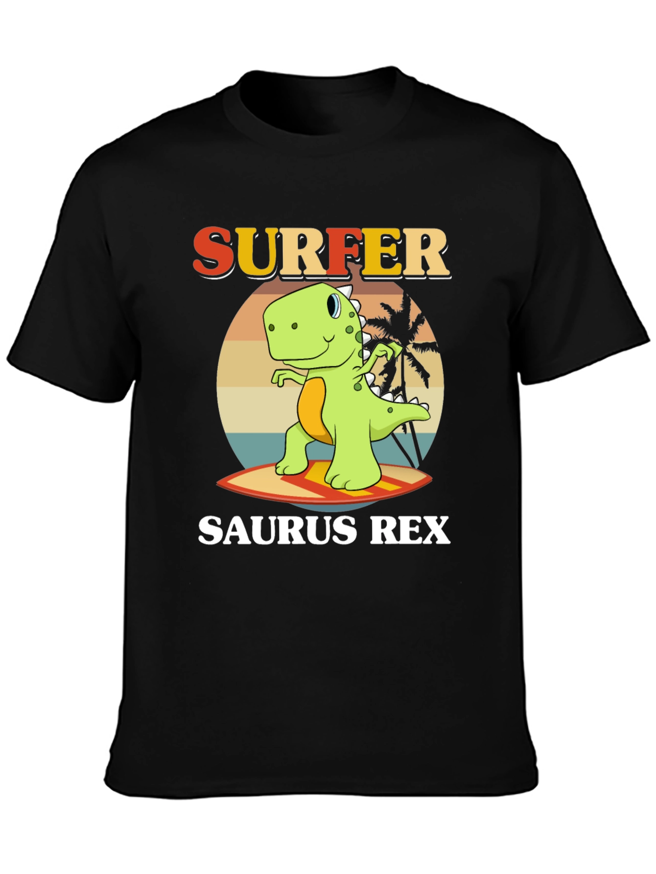 Surfer Saurus Rex Graphic T-Shirt