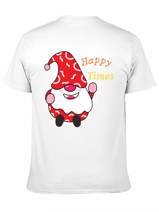 Happy Times Gnome T-Shirt - Festive Holiday Apparel