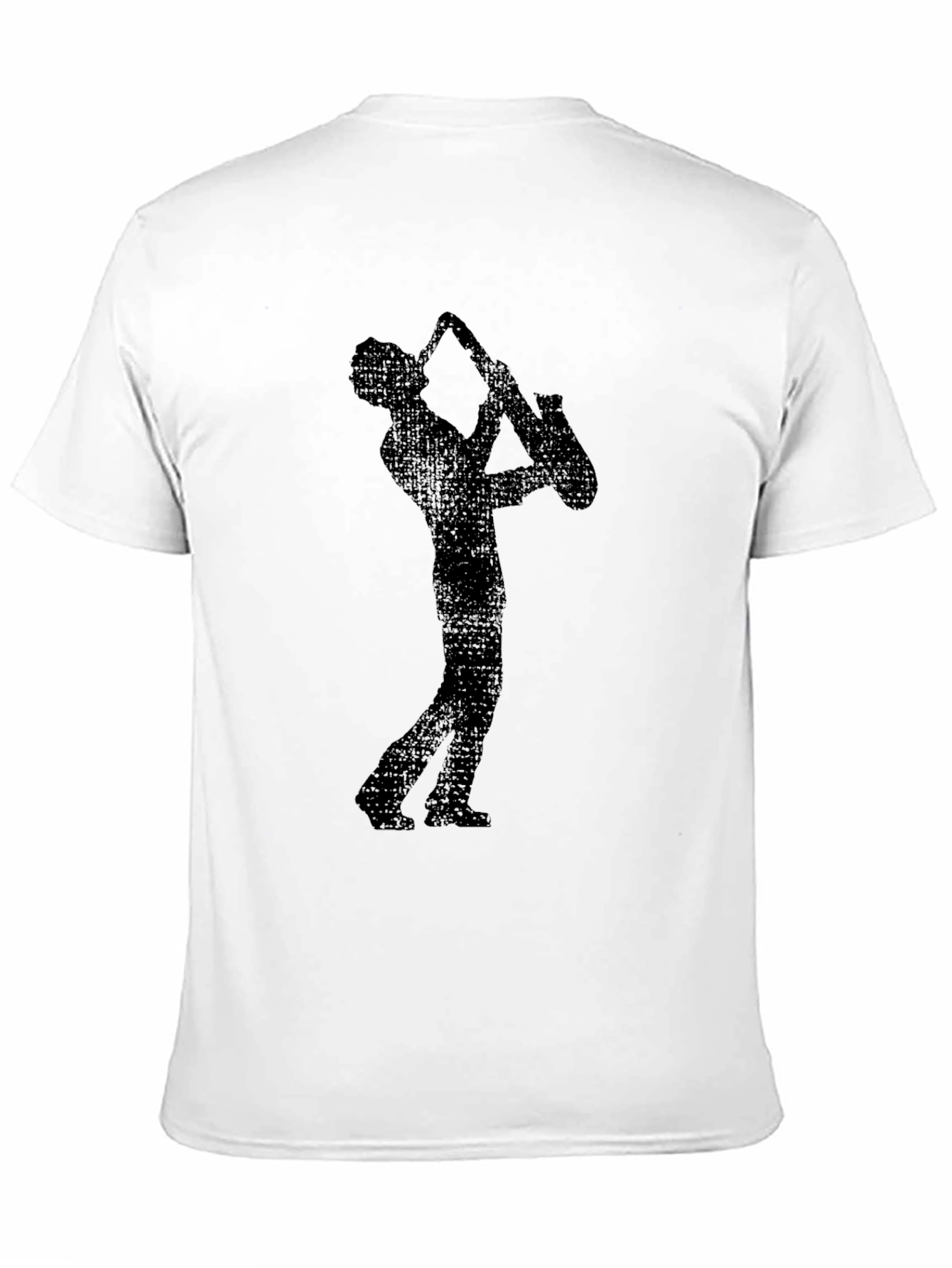 Saxophone Player Graphic T-Shirt - Black