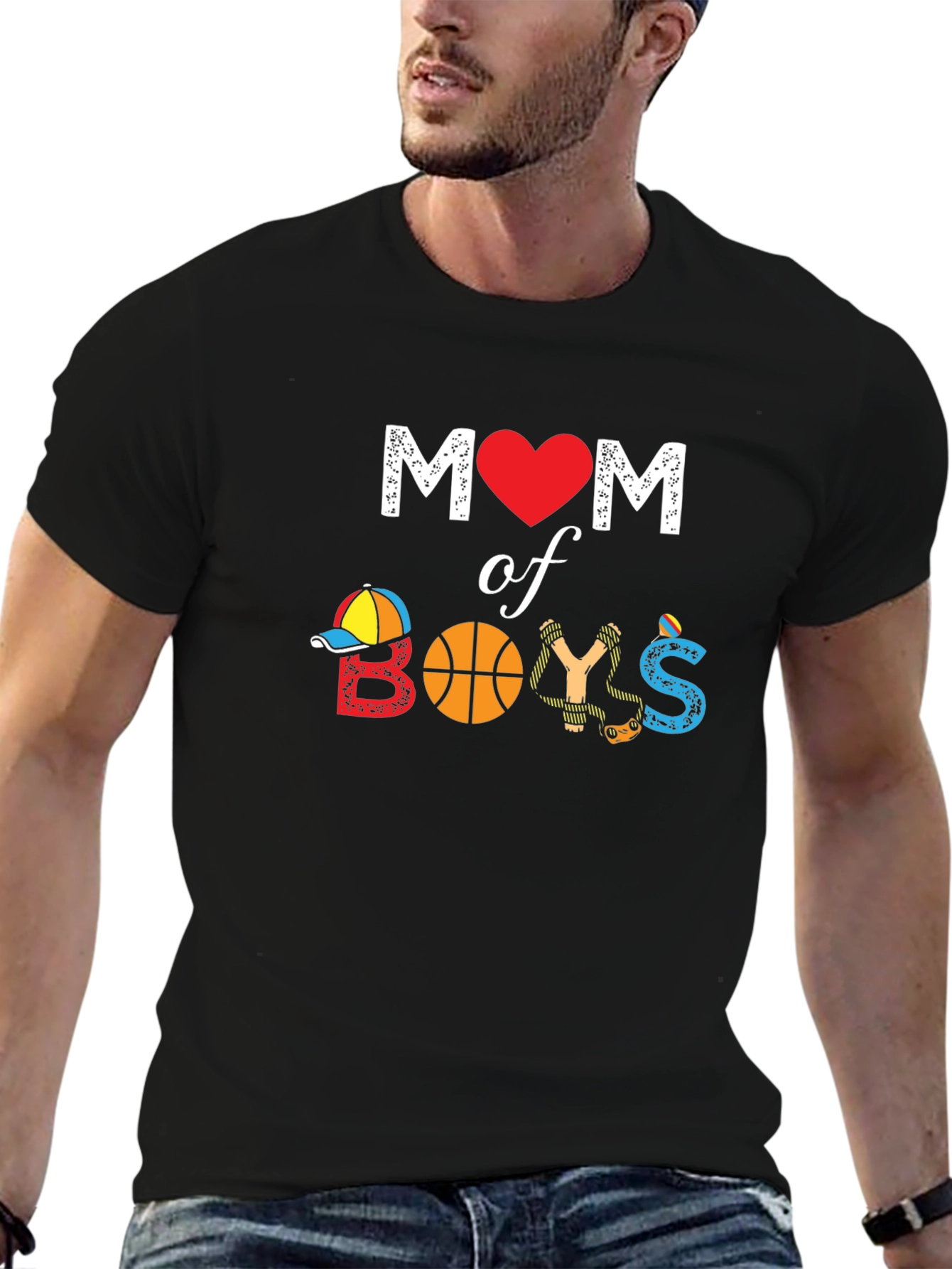 Mom of Boys Graphic T-Shirt