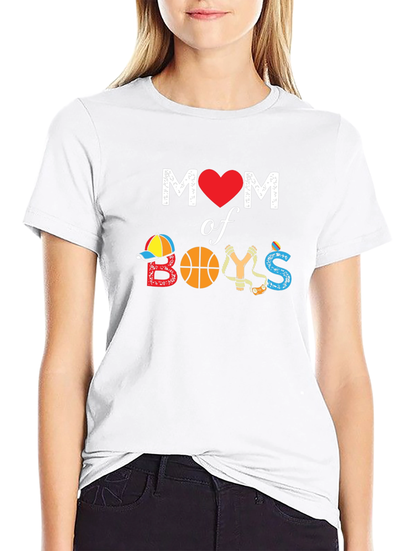 Mom of Boys Graphic T-Shirt