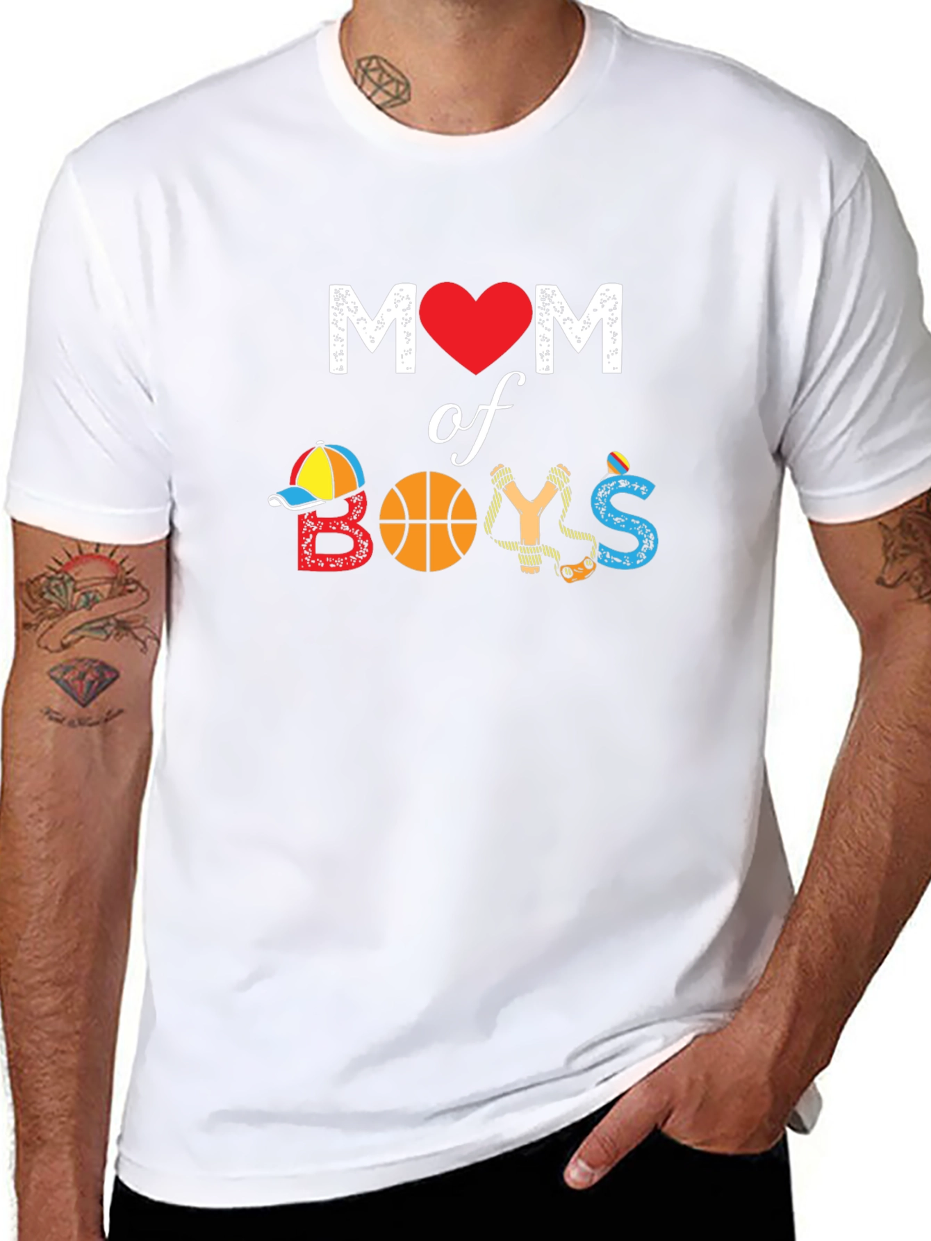 Mom of Boys Graphic T-Shirt