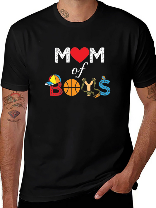Mom of Boys Graphic T-Shirt