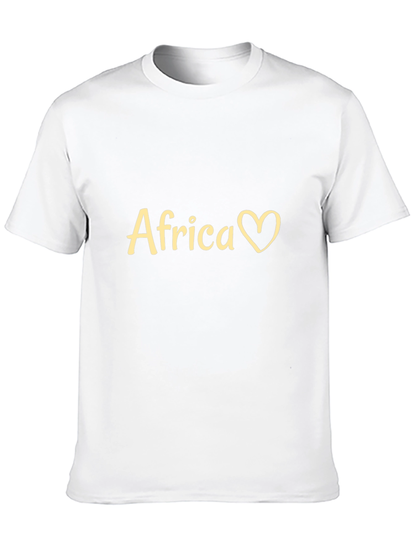 Africa Heart Graphic Black T-Shirt