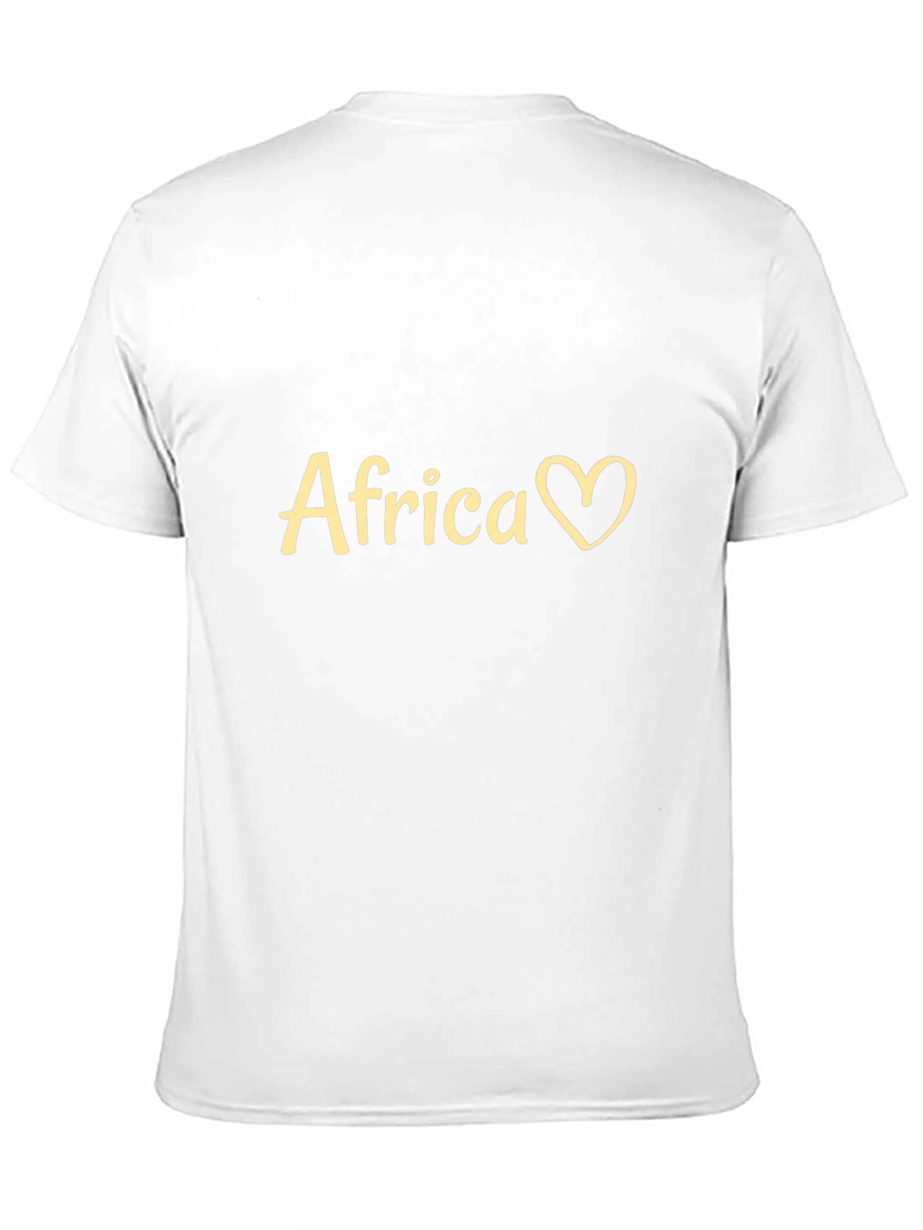 Africa Heart Graphic Black T-Shirt