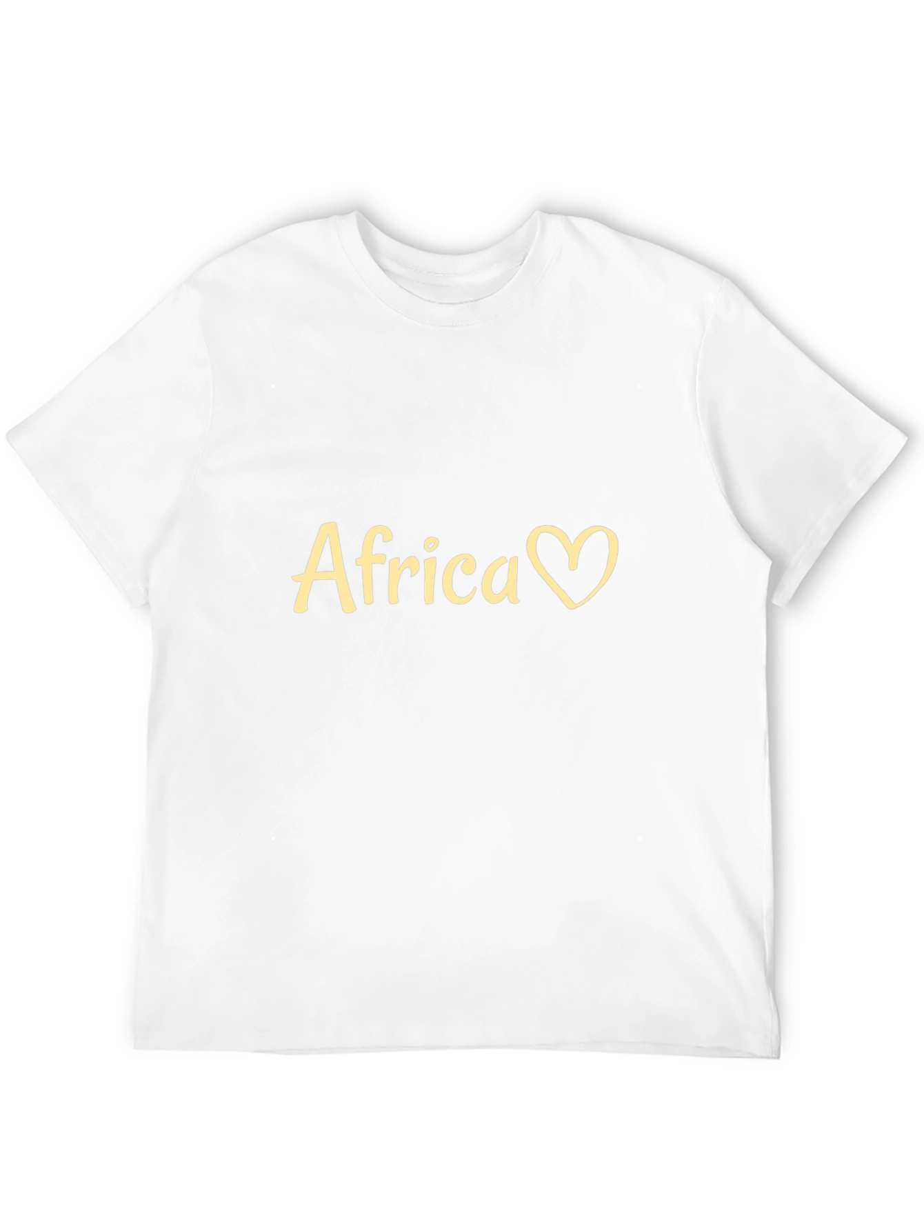 Africa Heart Graphic Black T-Shirt