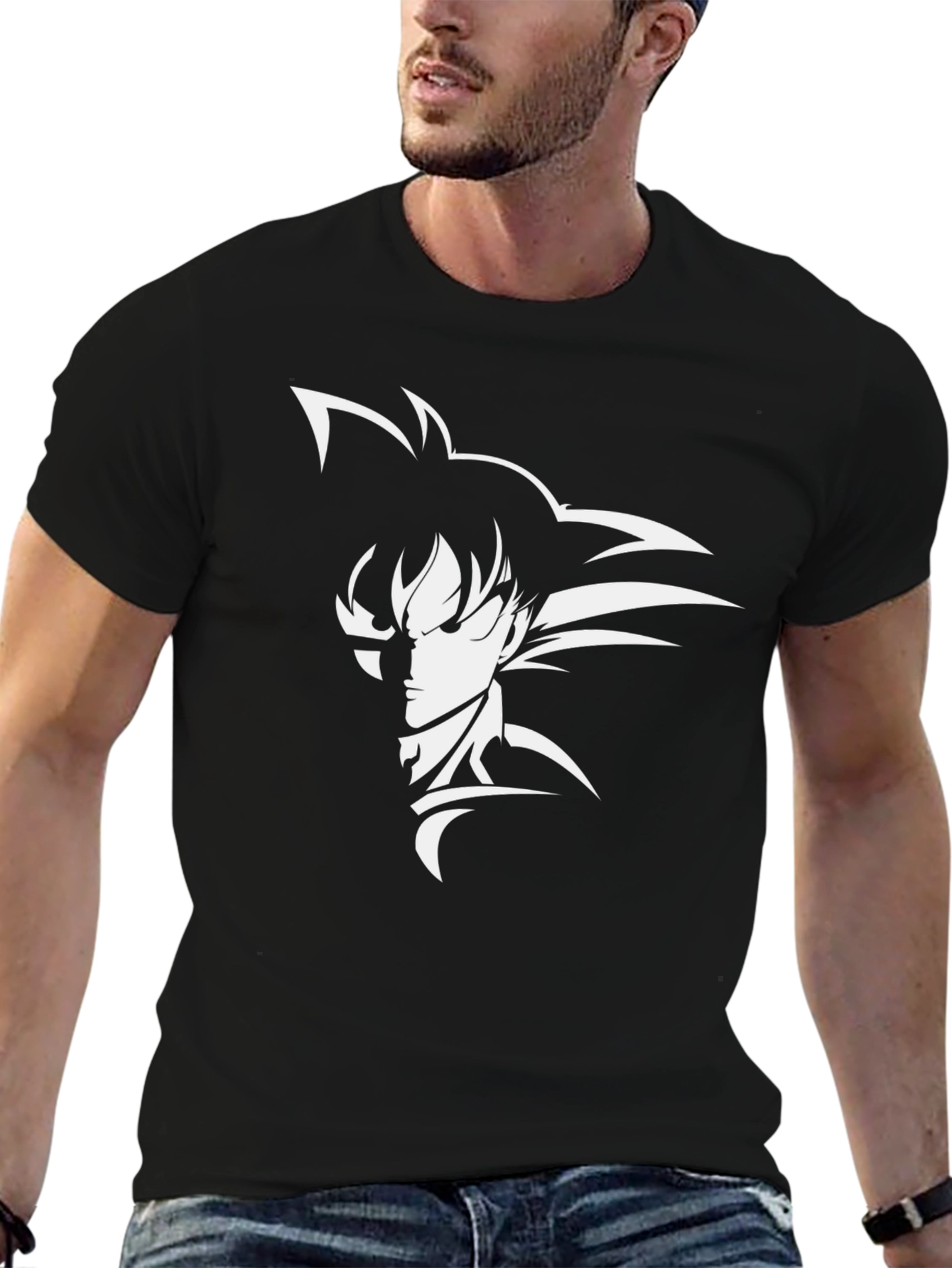 Goku Silhouette Black T-Shirt Anime DBZ