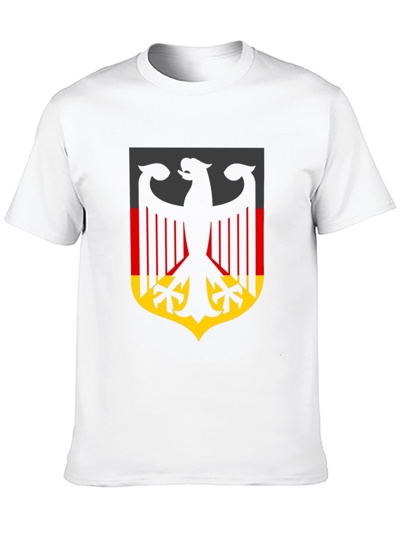 German Flag Eagle Crest Black T-Shirt