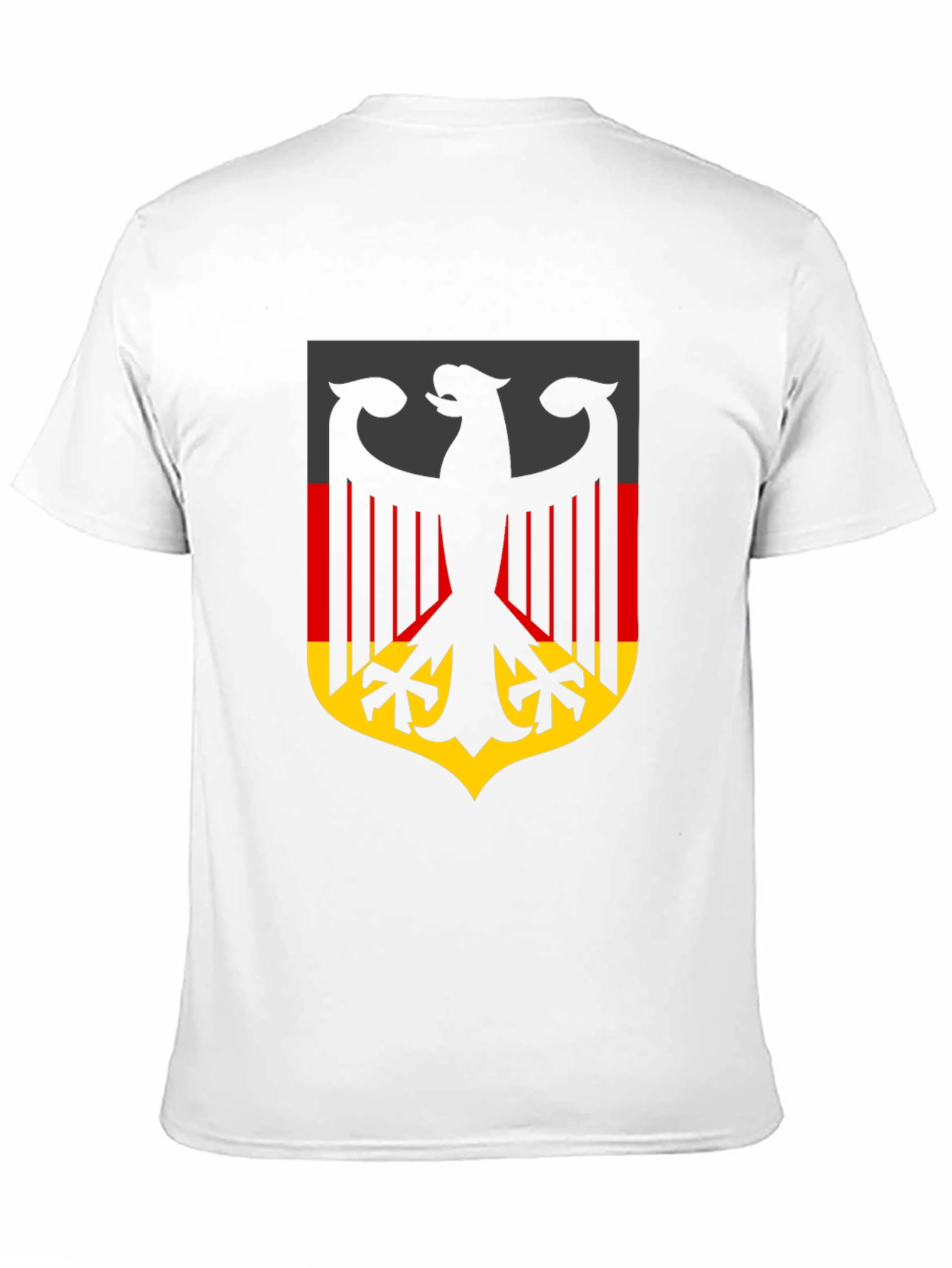 German Flag Eagle Crest Black T-Shirt