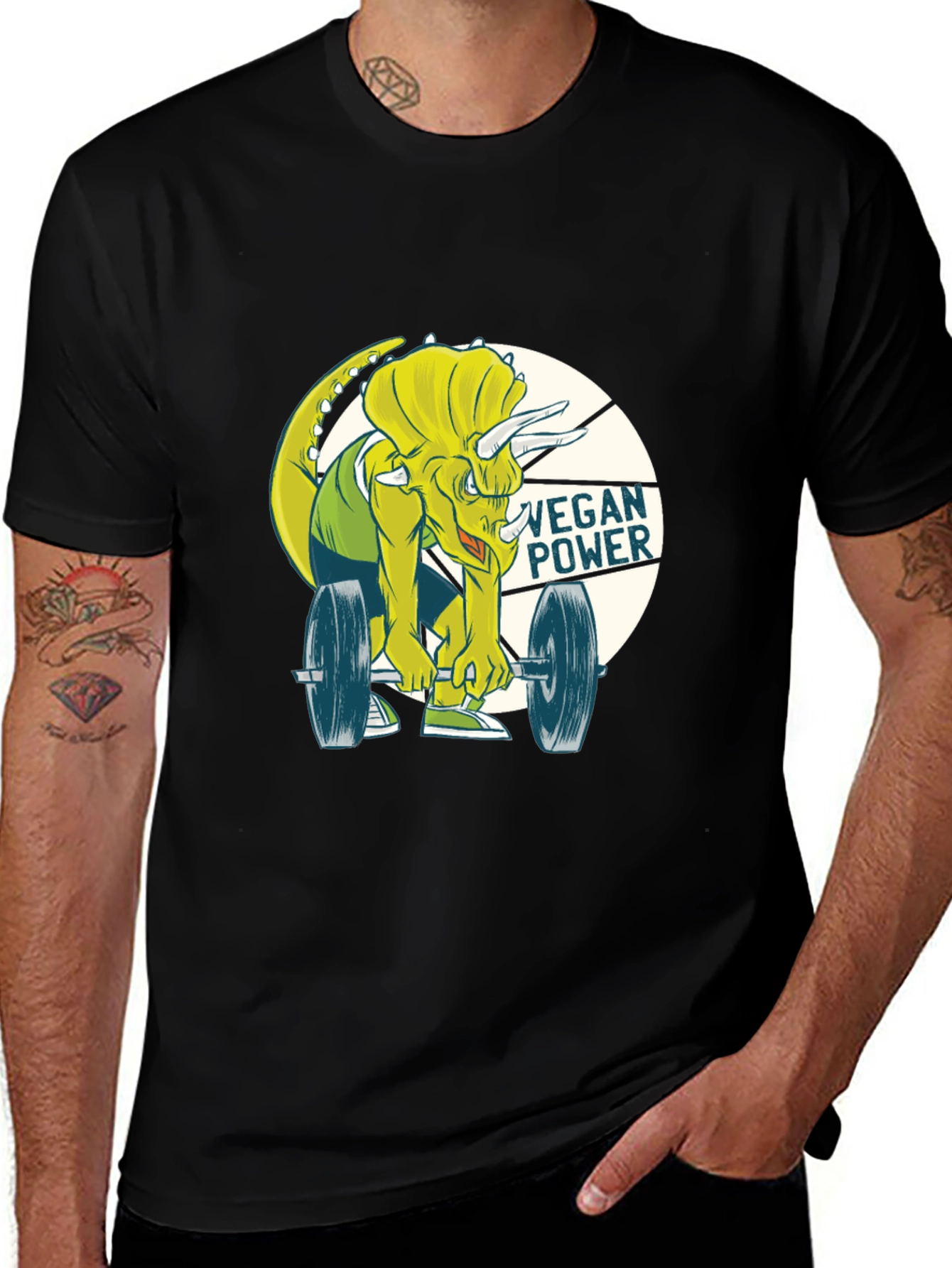 Vegan Power Dinosaur T-Shirt