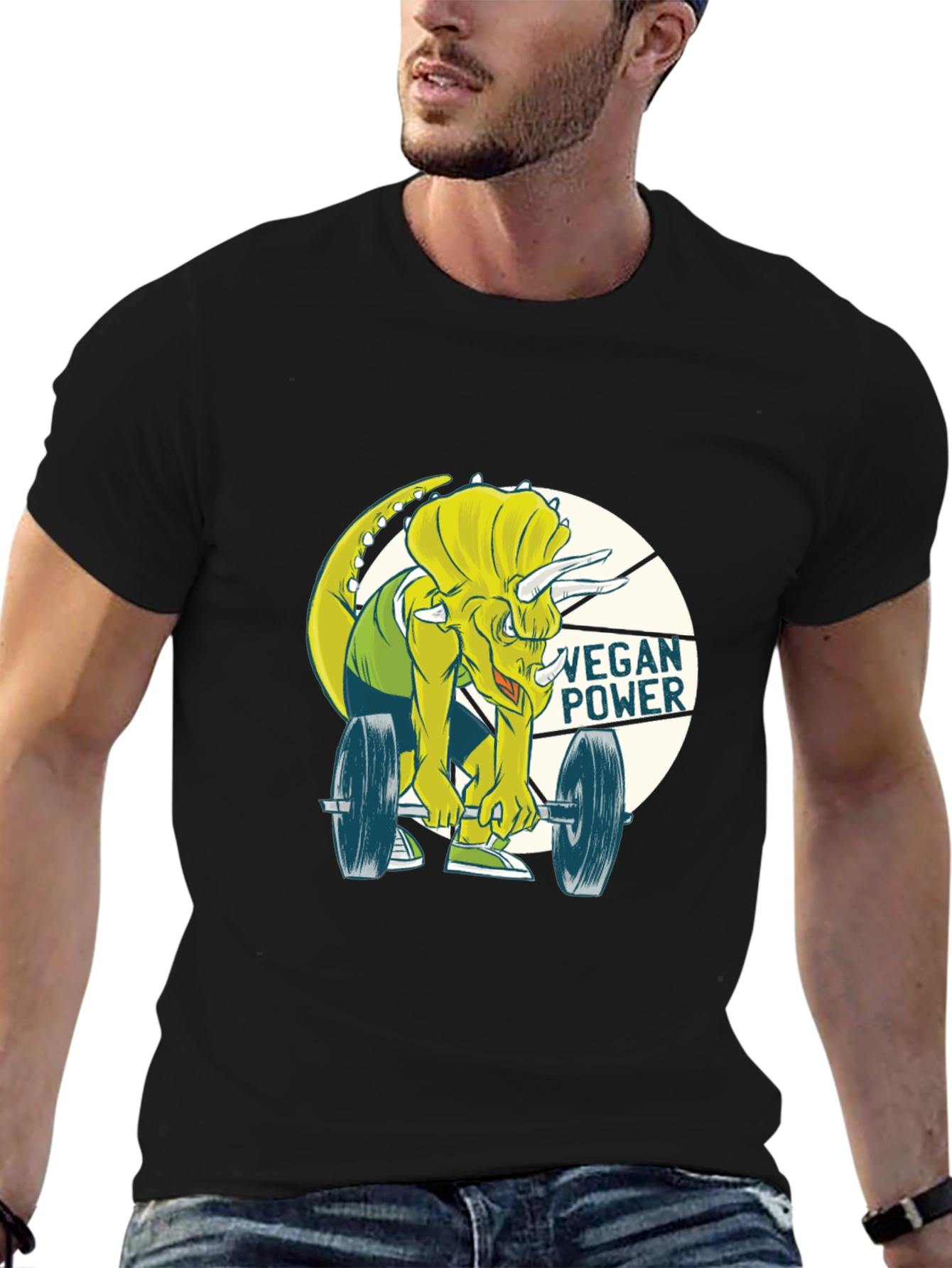 Vegan Power Dinosaur T-Shirt