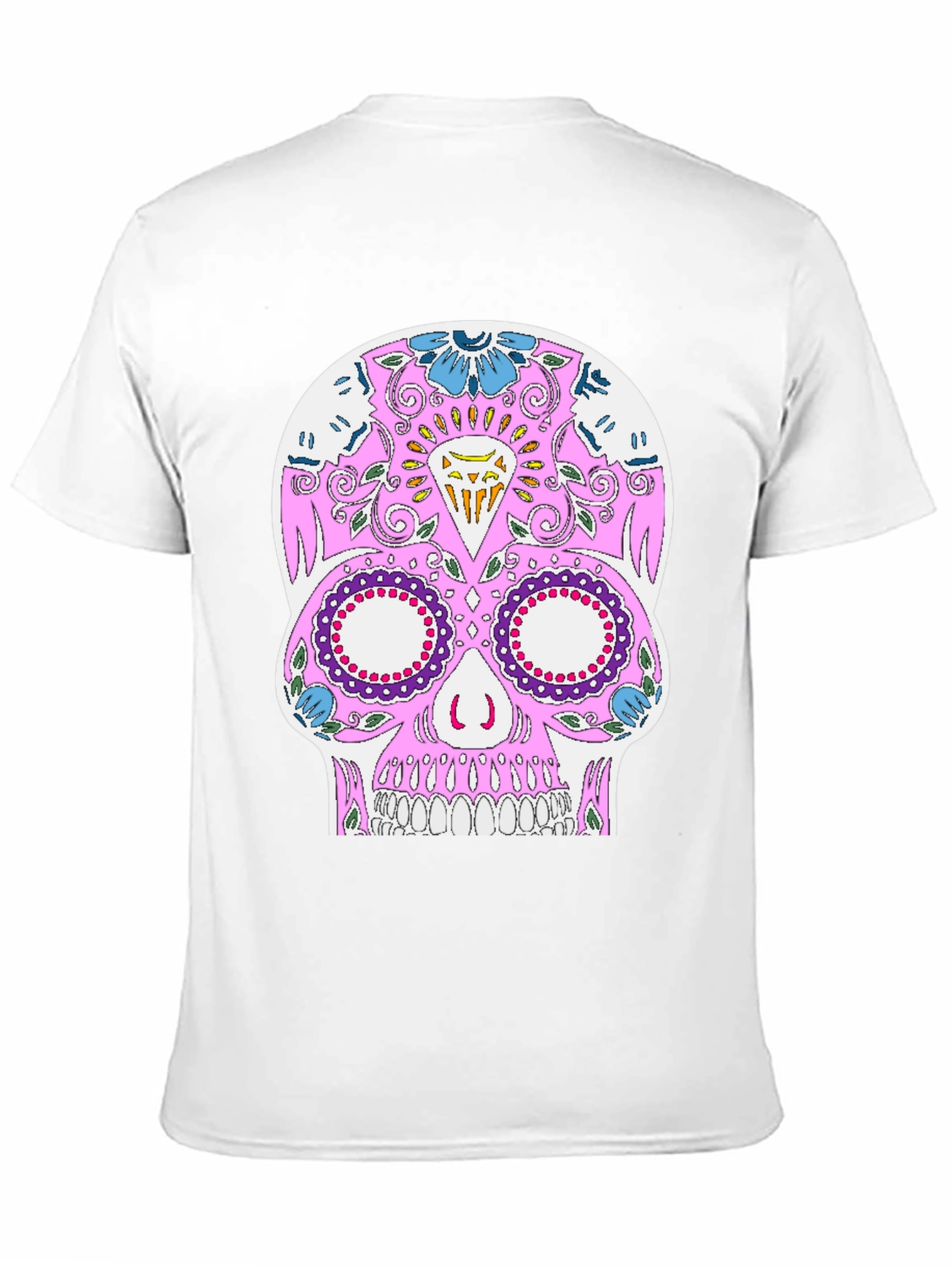 Sugar Skull Graphic Tee - Black
