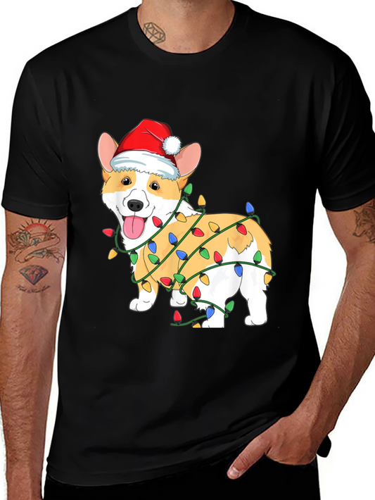 Corgi Christmas Lights T-Shirt